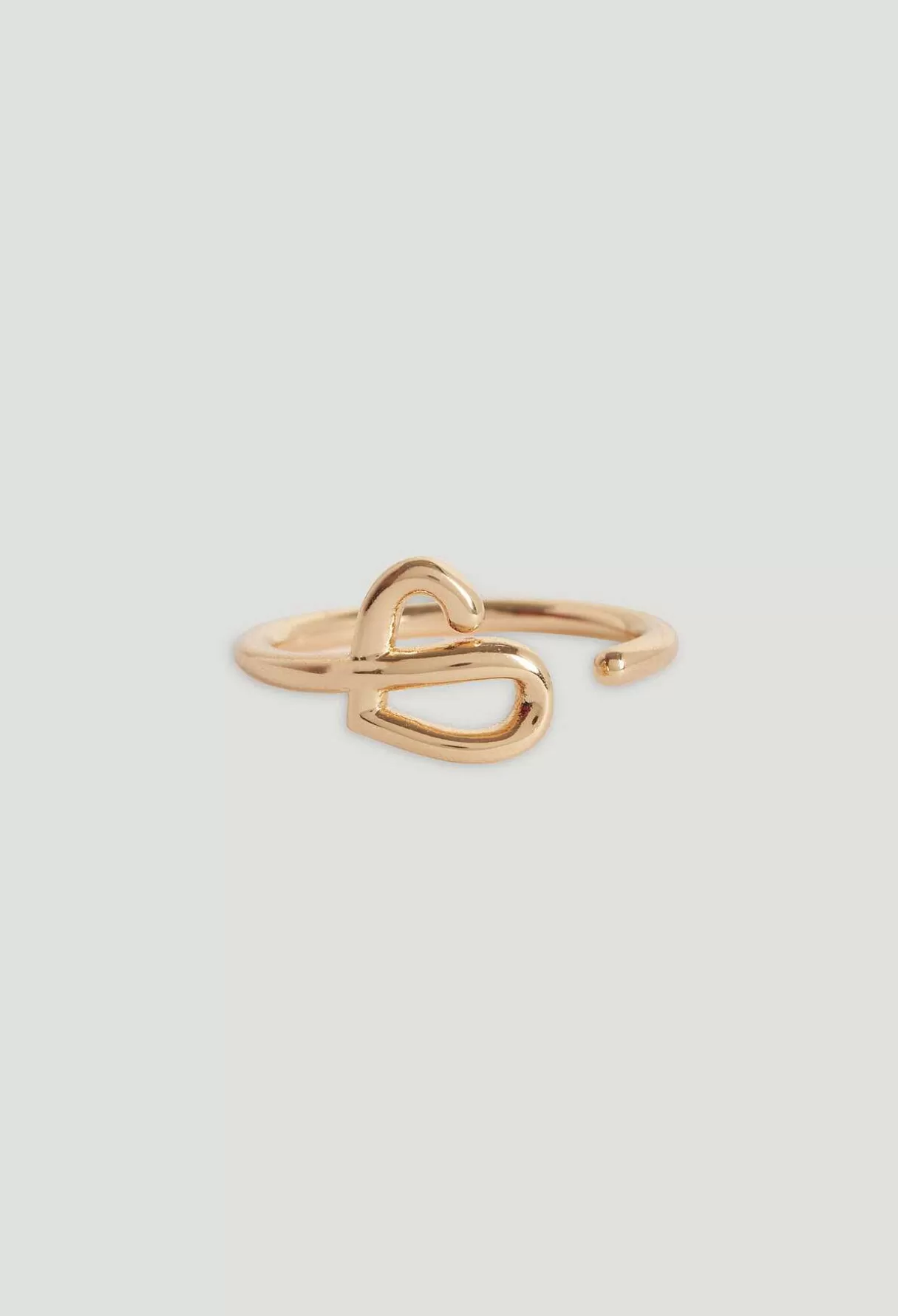 Claudie Pierlot Bague Jonc Coeur Cp Laiton Core Cheap