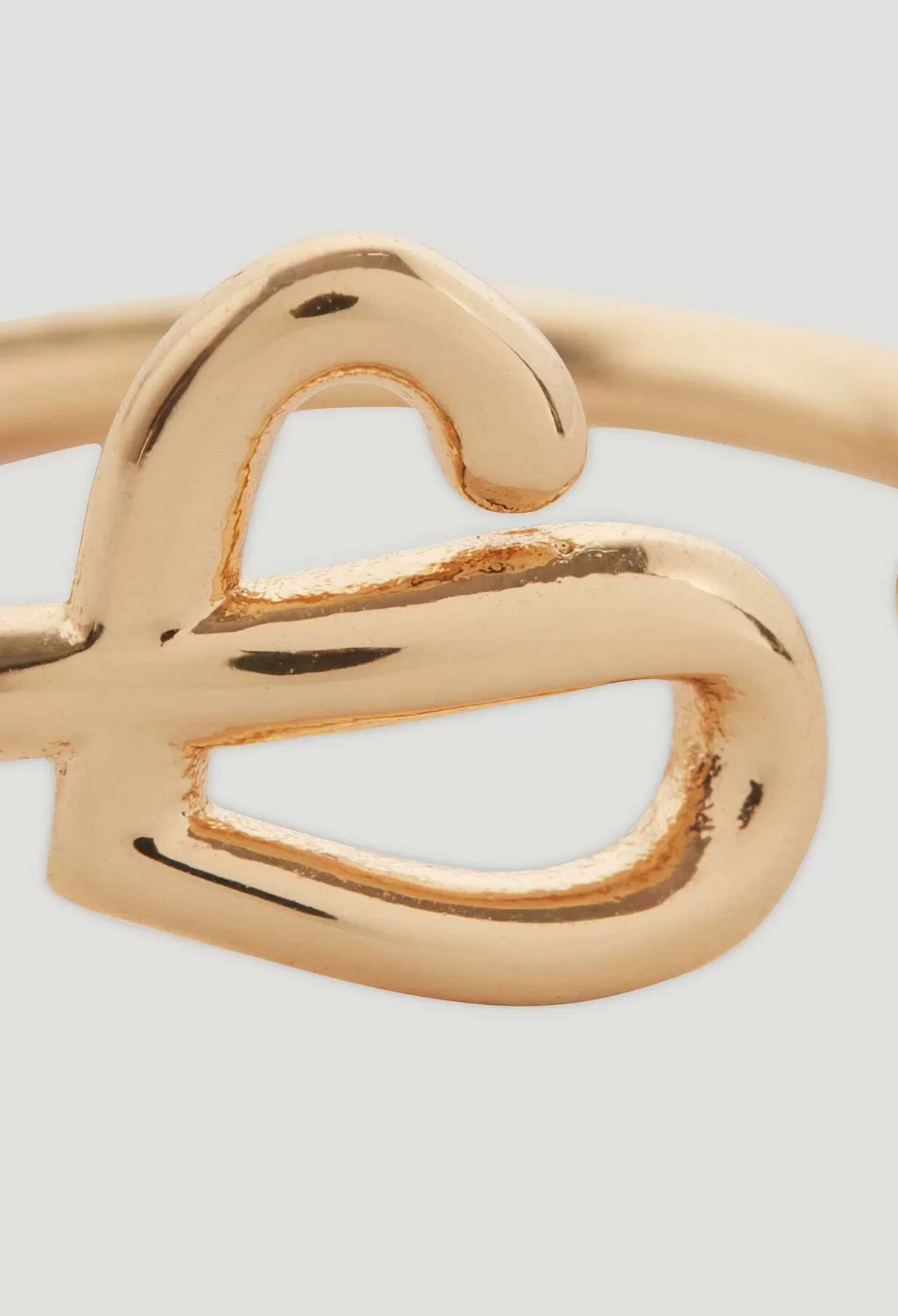 Claudie Pierlot Bague Jonc Coeur Cp Laiton Core Cheap