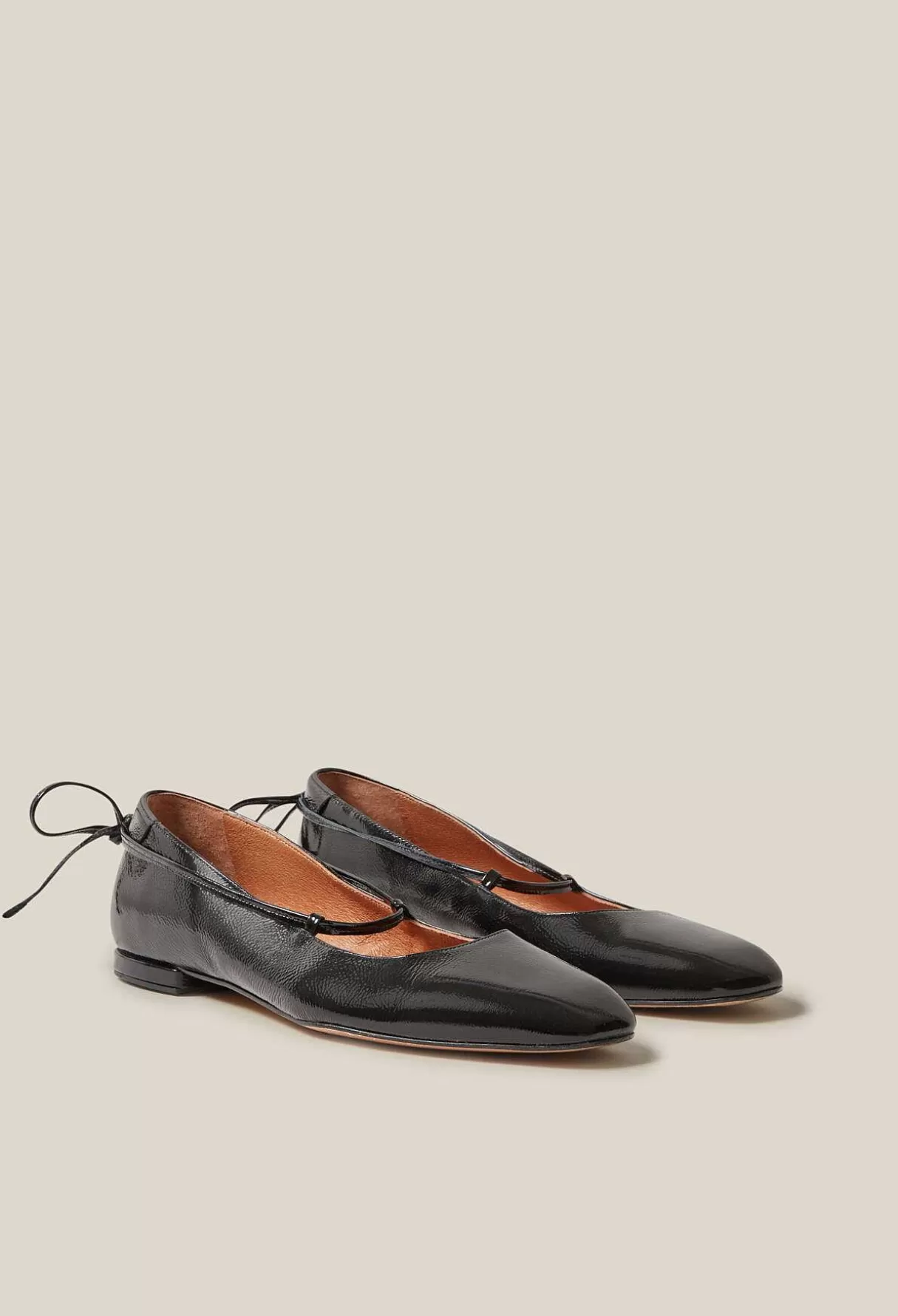 Claudie Pierlot Ballerine Cuir Vernis Discount