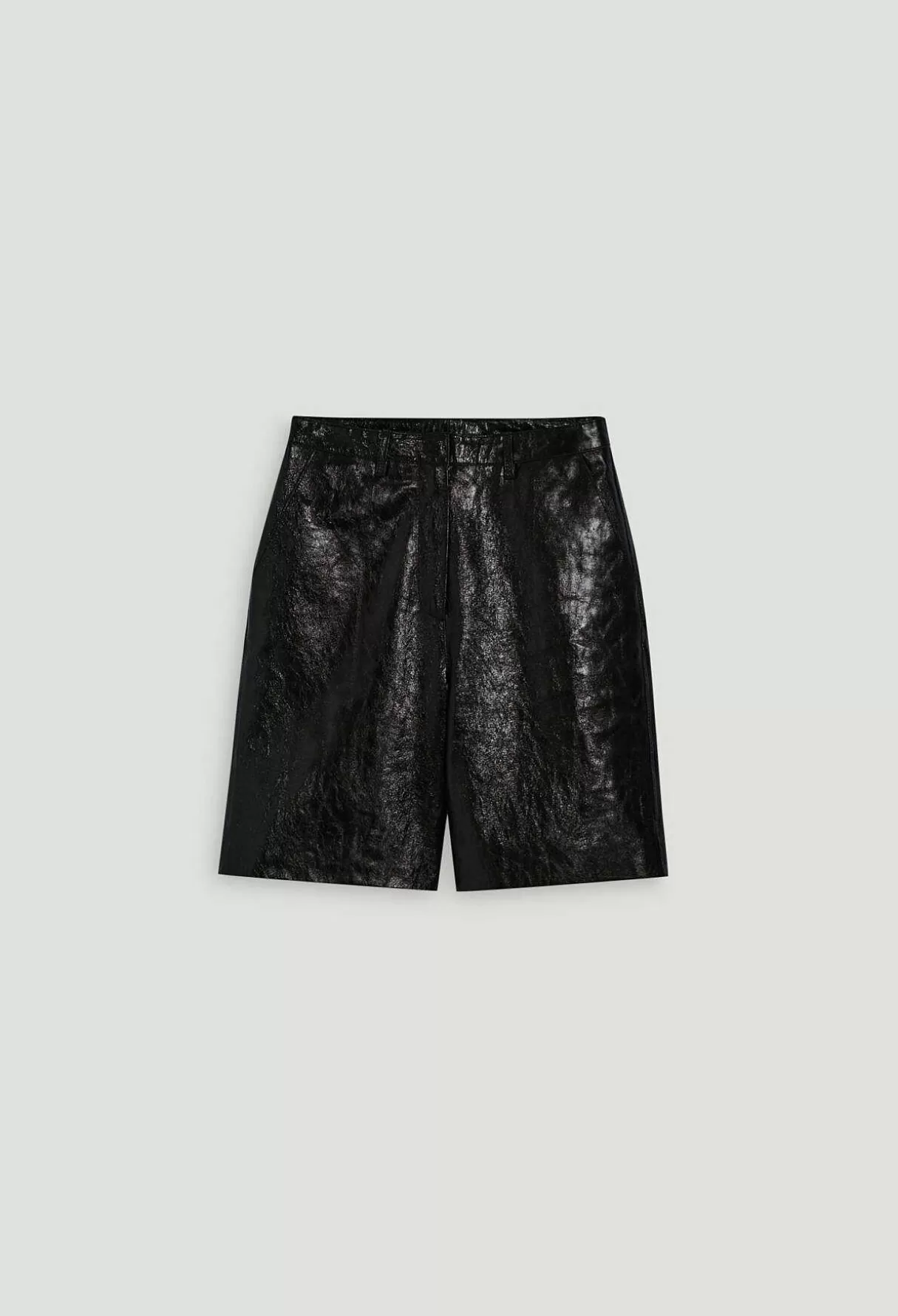 Claudie Pierlot Bermuda Cuir Noir Best Sale