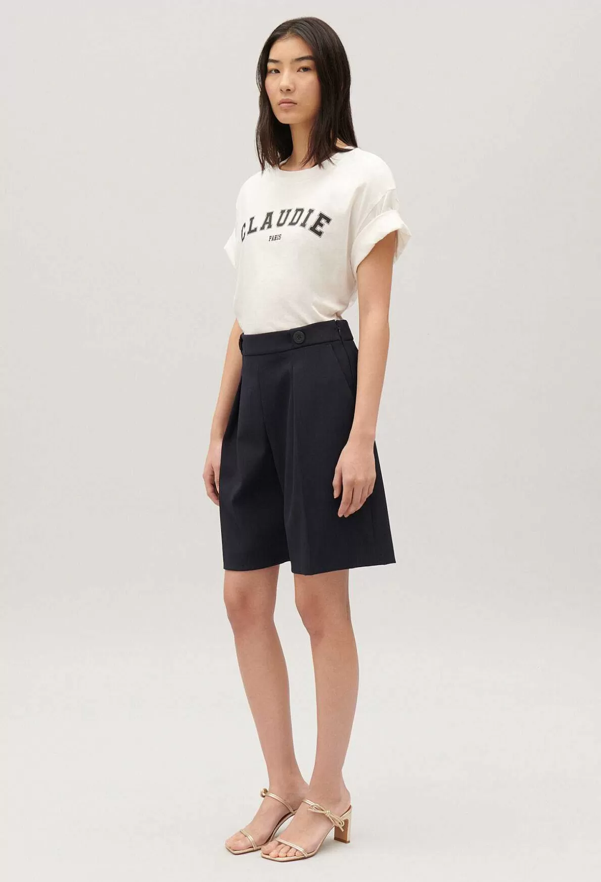Claudie Pierlot Bermuda Droit Marine Store