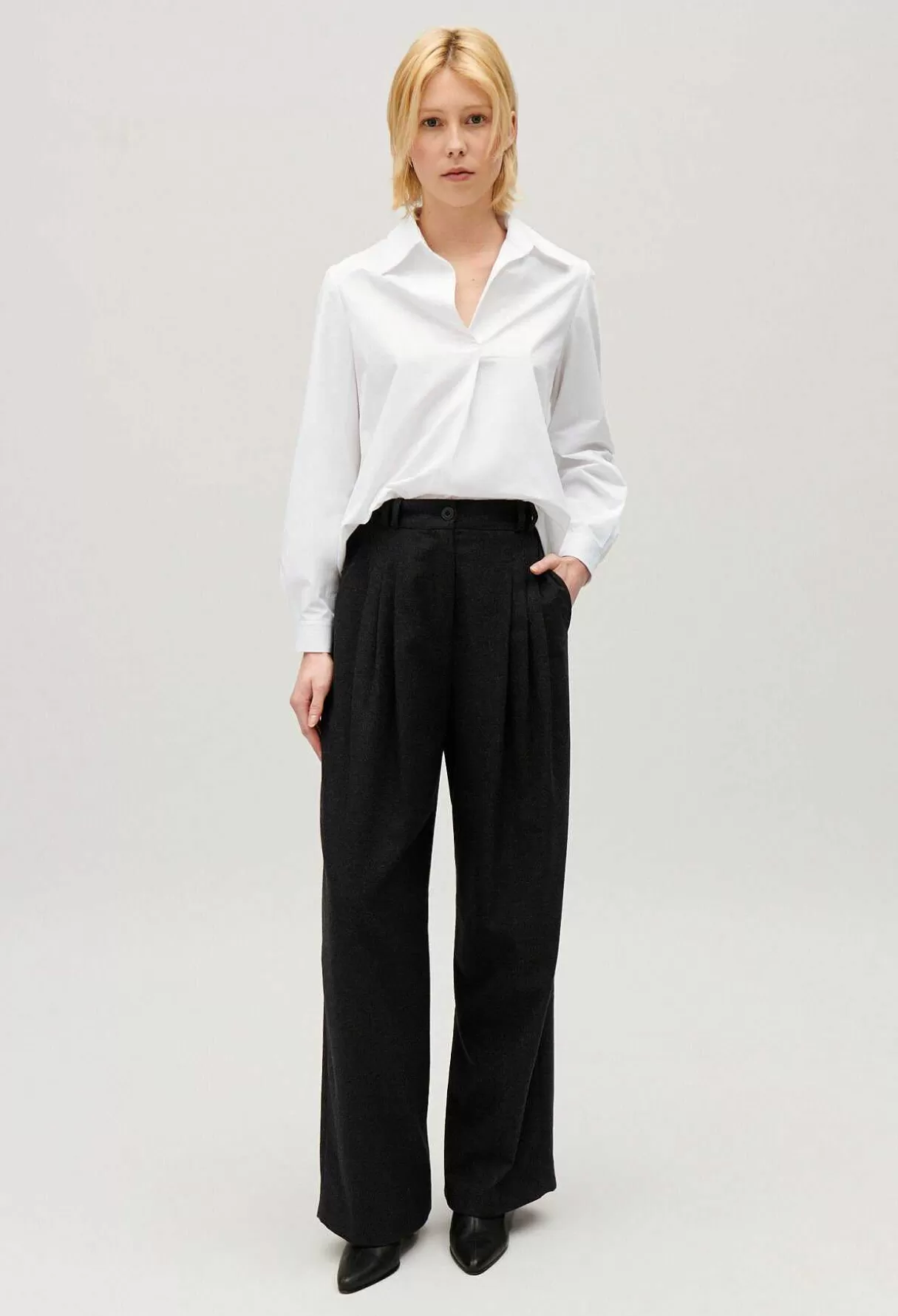 Claudie Pierlot Blouse Coton Manches Longues Store