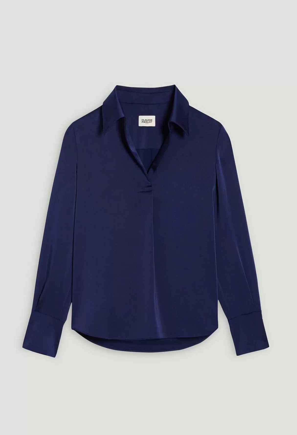 Claudie Pierlot Blouse Fluide Satinee Hot