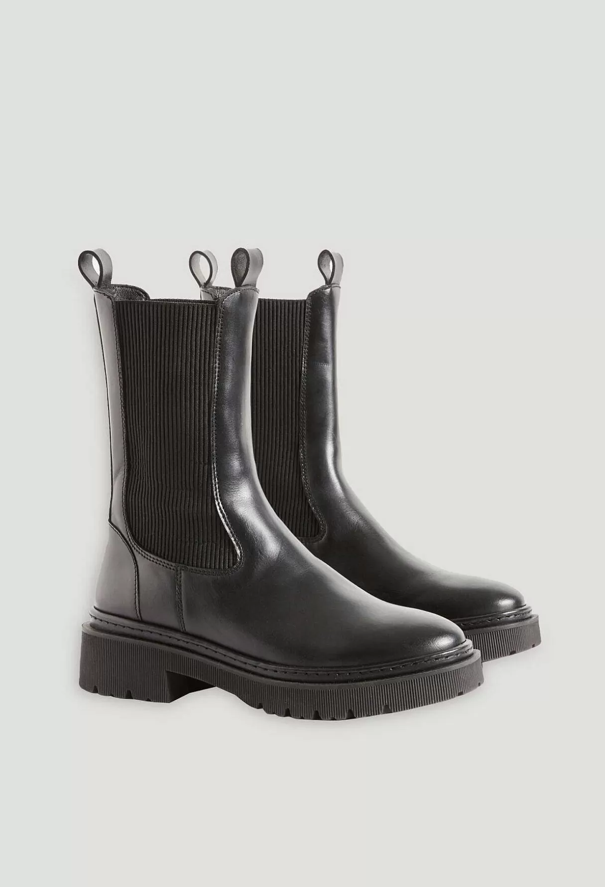Claudie Pierlot Bottes Chelsea Cuir Noir Hot