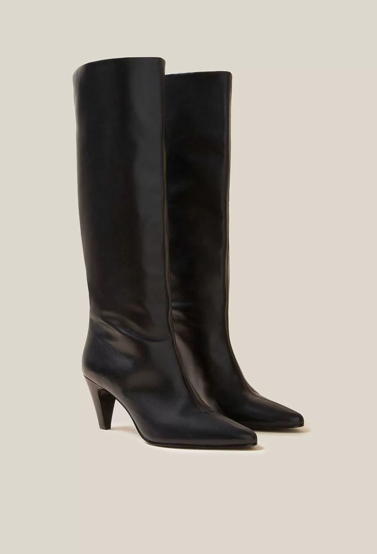 Claudie Pierlot Bottes Hautes Cuir Sale