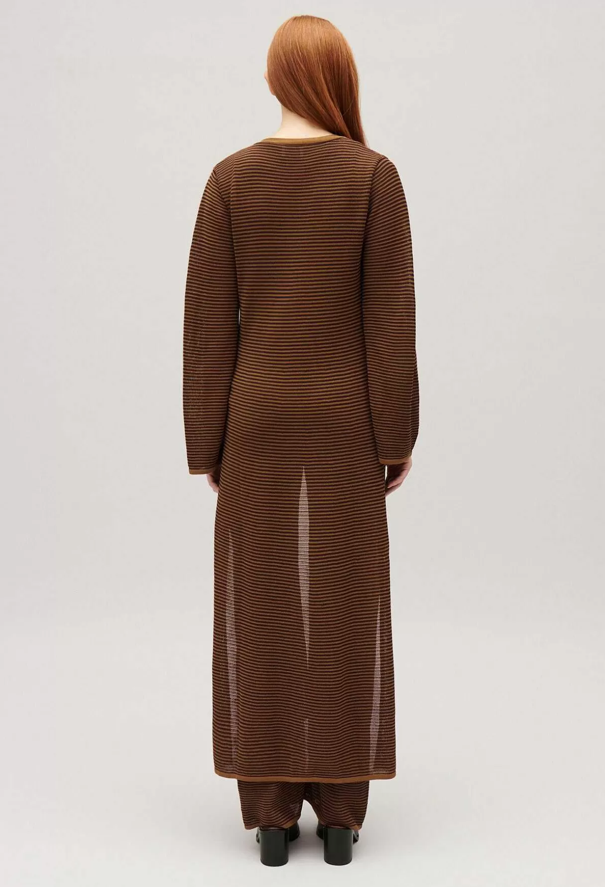 Claudie Pierlot Cardigan Long Marron Best Sale