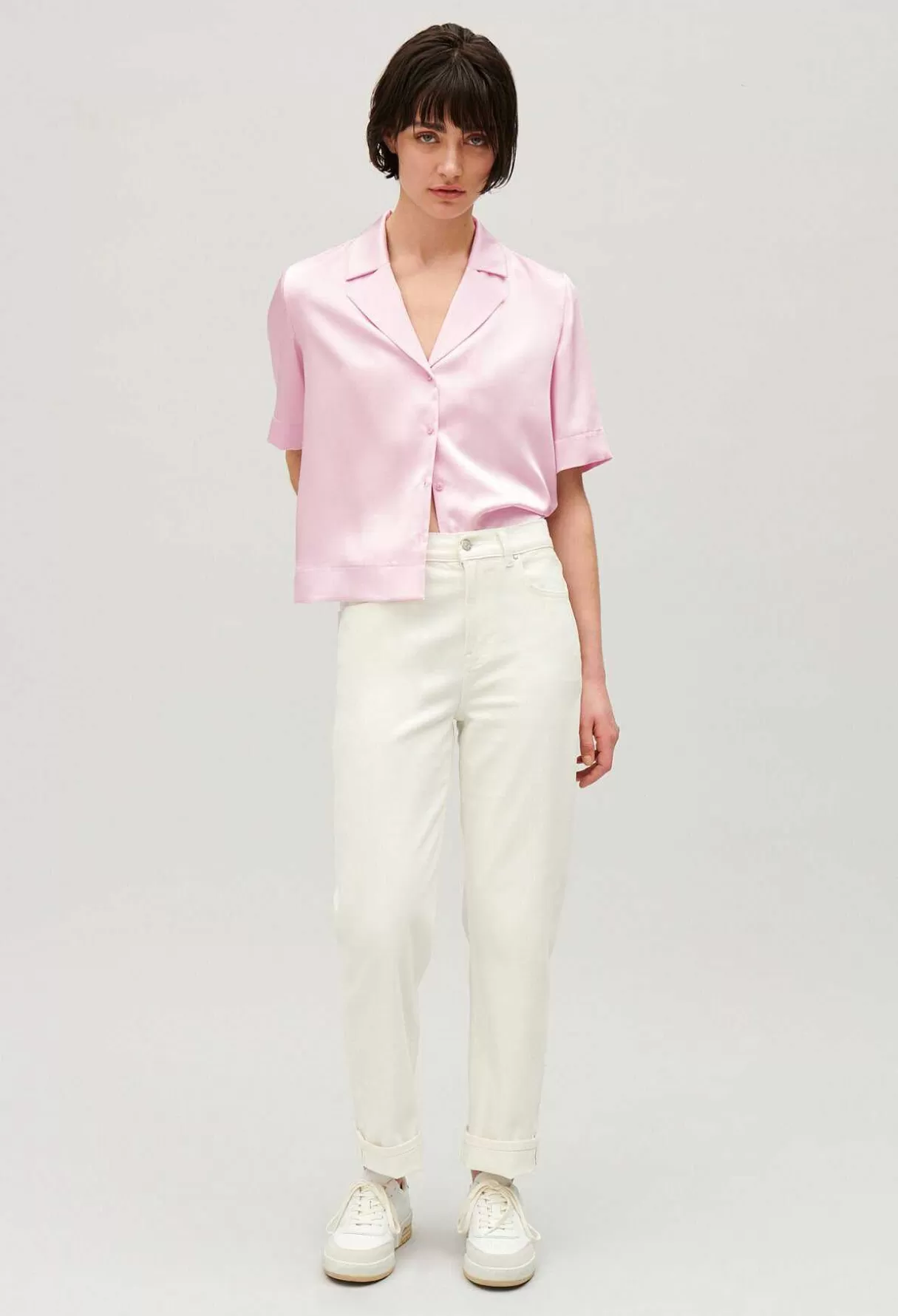 Claudie Pierlot Chemise Fluide Manches Courtes Hot