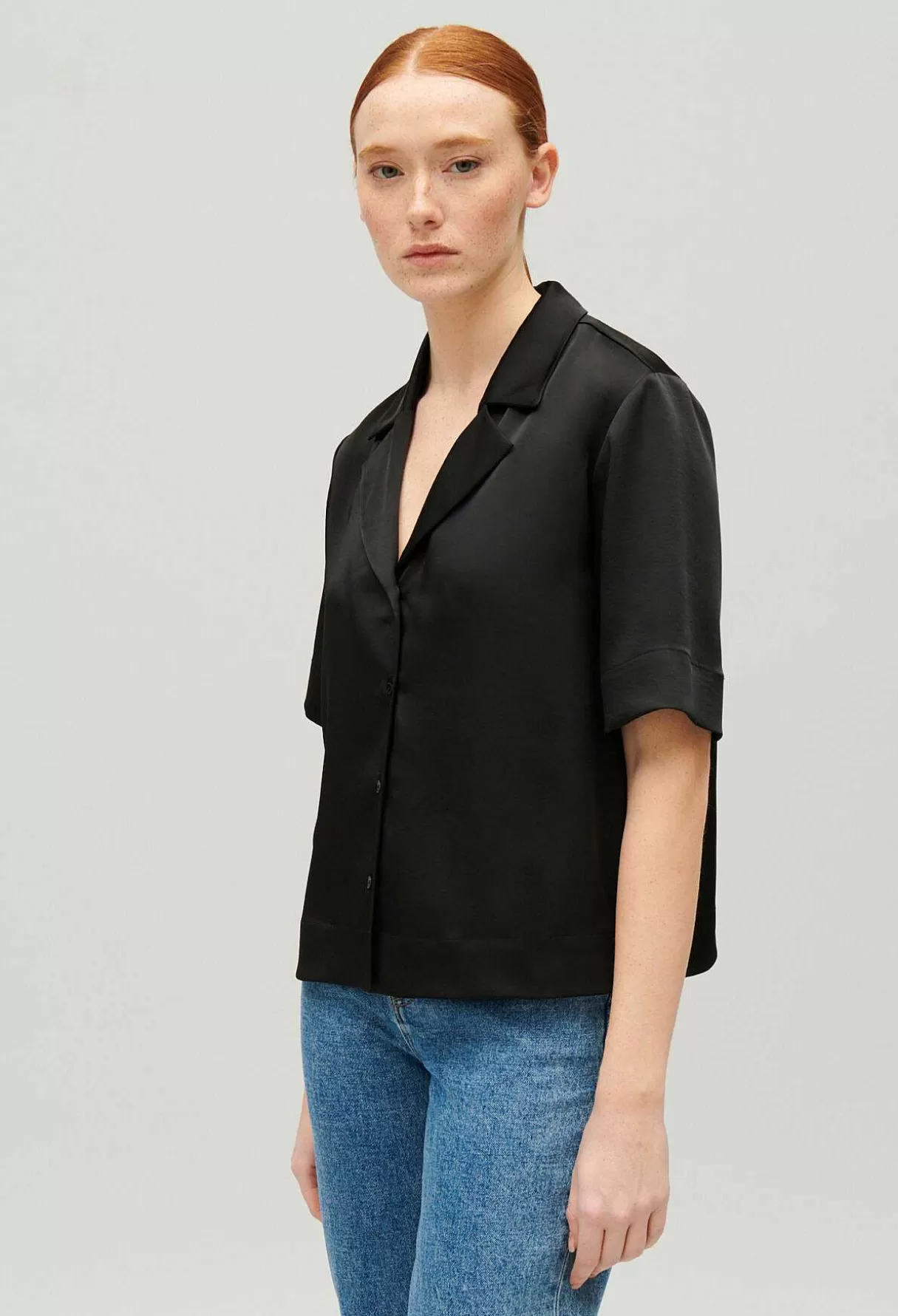 Claudie Pierlot Chemise Fluide Manches Courtes Cheap