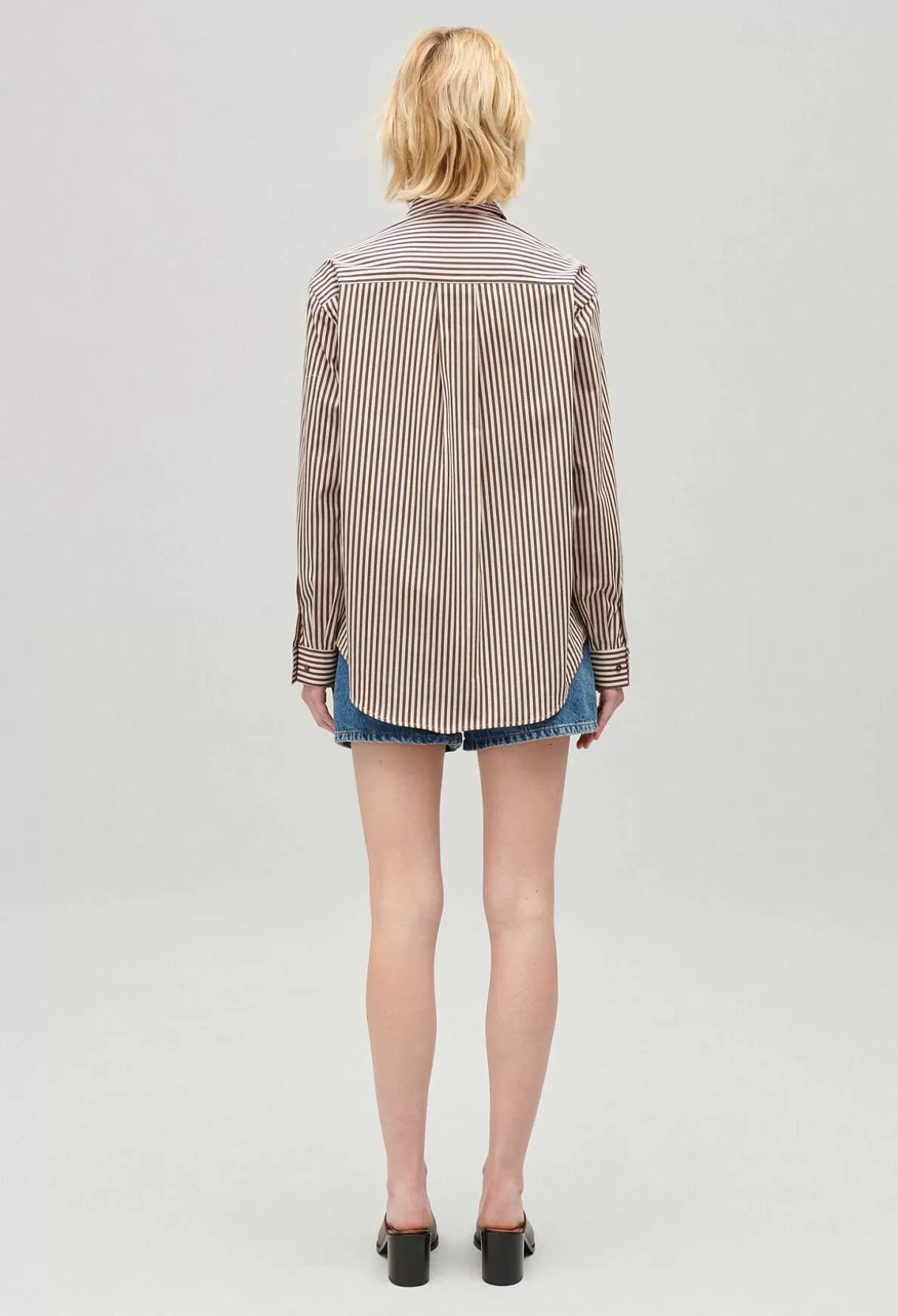 Claudie Pierlot Chemise Rayee Bronze Hot
