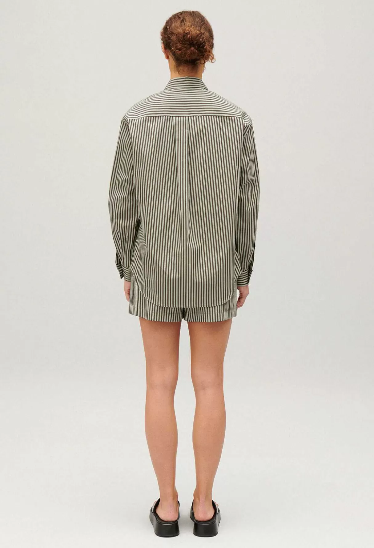 Claudie Pierlot Chemise Rayee Verte Online