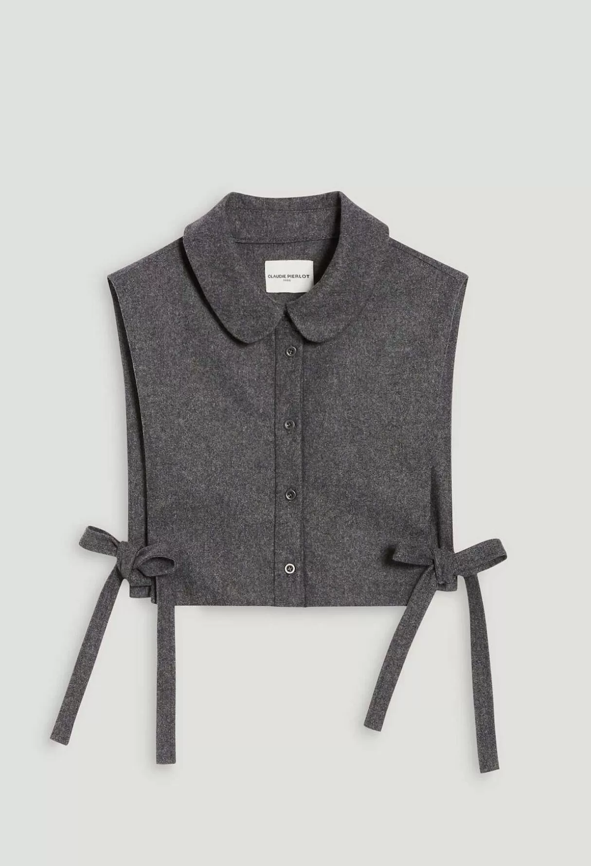 Claudie Pierlot Col Amovible Maille Gris Clair Cheap