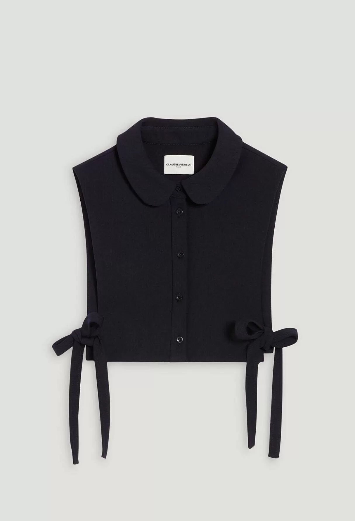 Claudie Pierlot Col Amovible Maille Marine Outlet