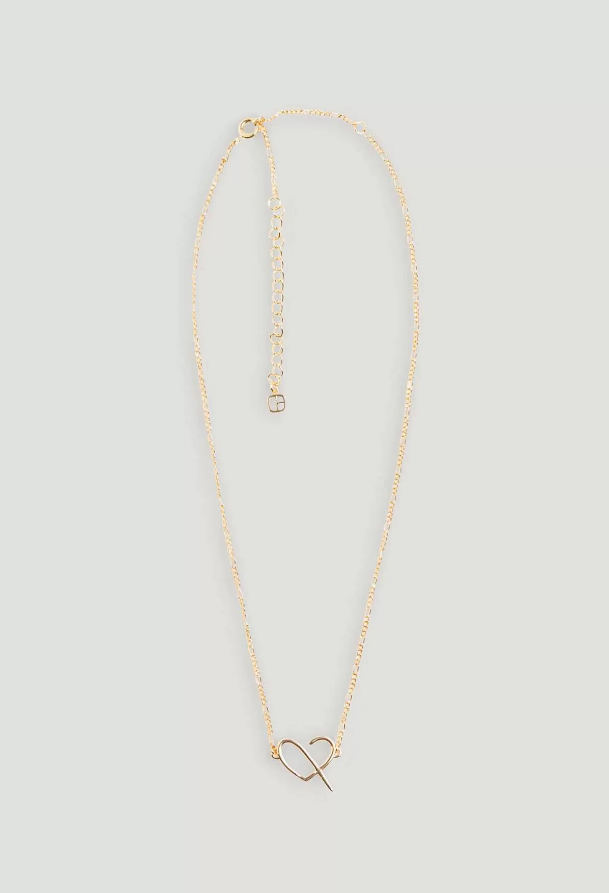 Claudie Pierlot Collier Coeur Cp Laiton Dore Clearance