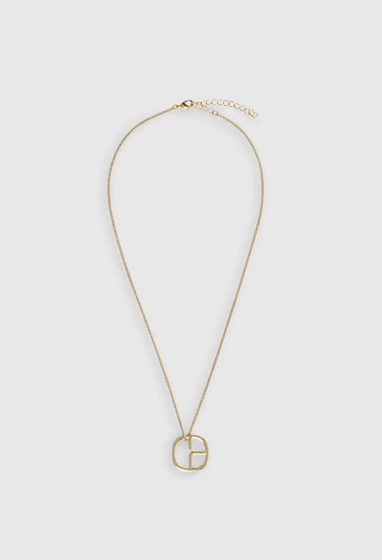 Claudie Pierlot Collier Pendentif Monogramme Dore Cheap