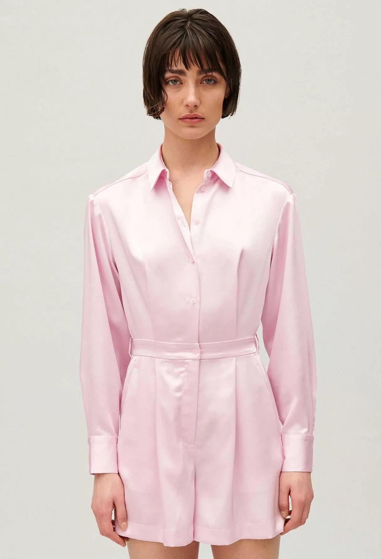 Claudie Pierlot Combishort Smockee Blush Outlet