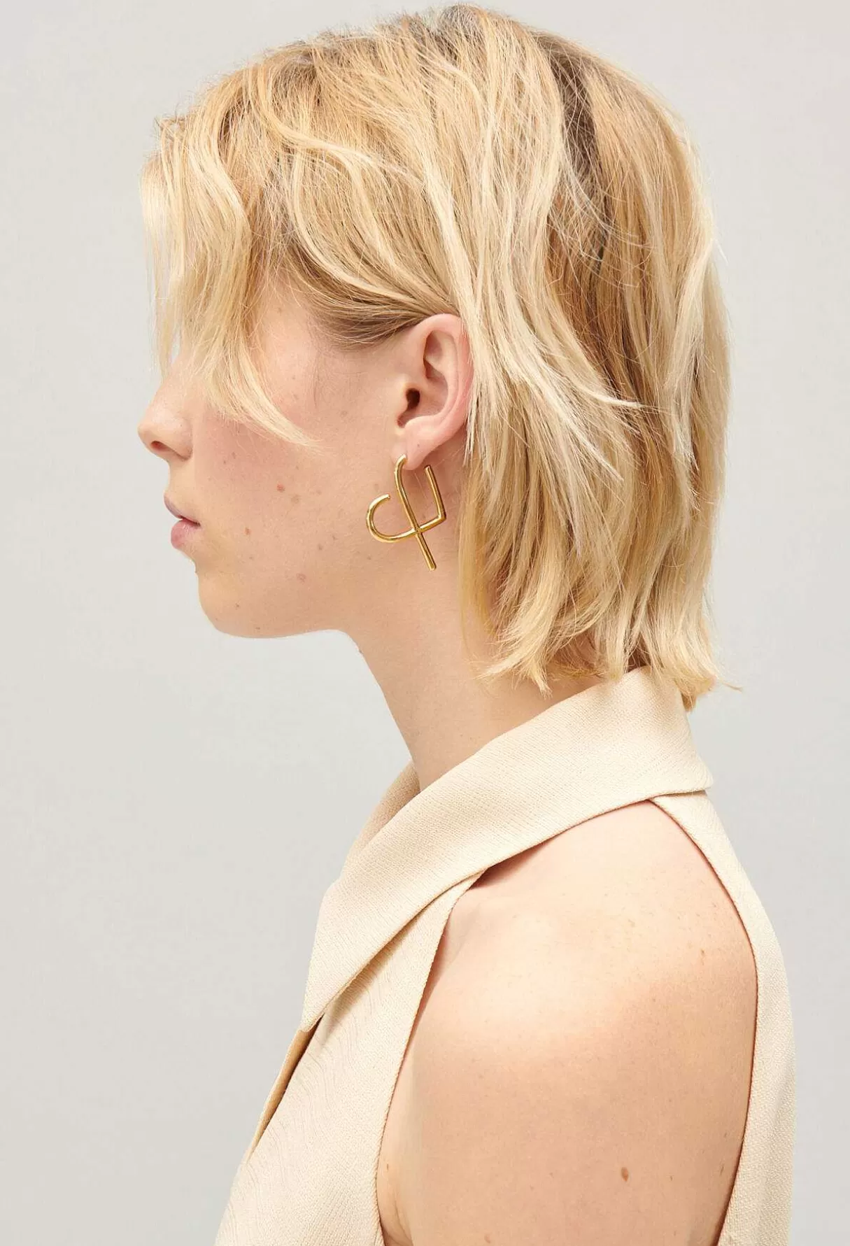Claudie Pierlot Creoles Coeurs Cp Laiton Dore Online
