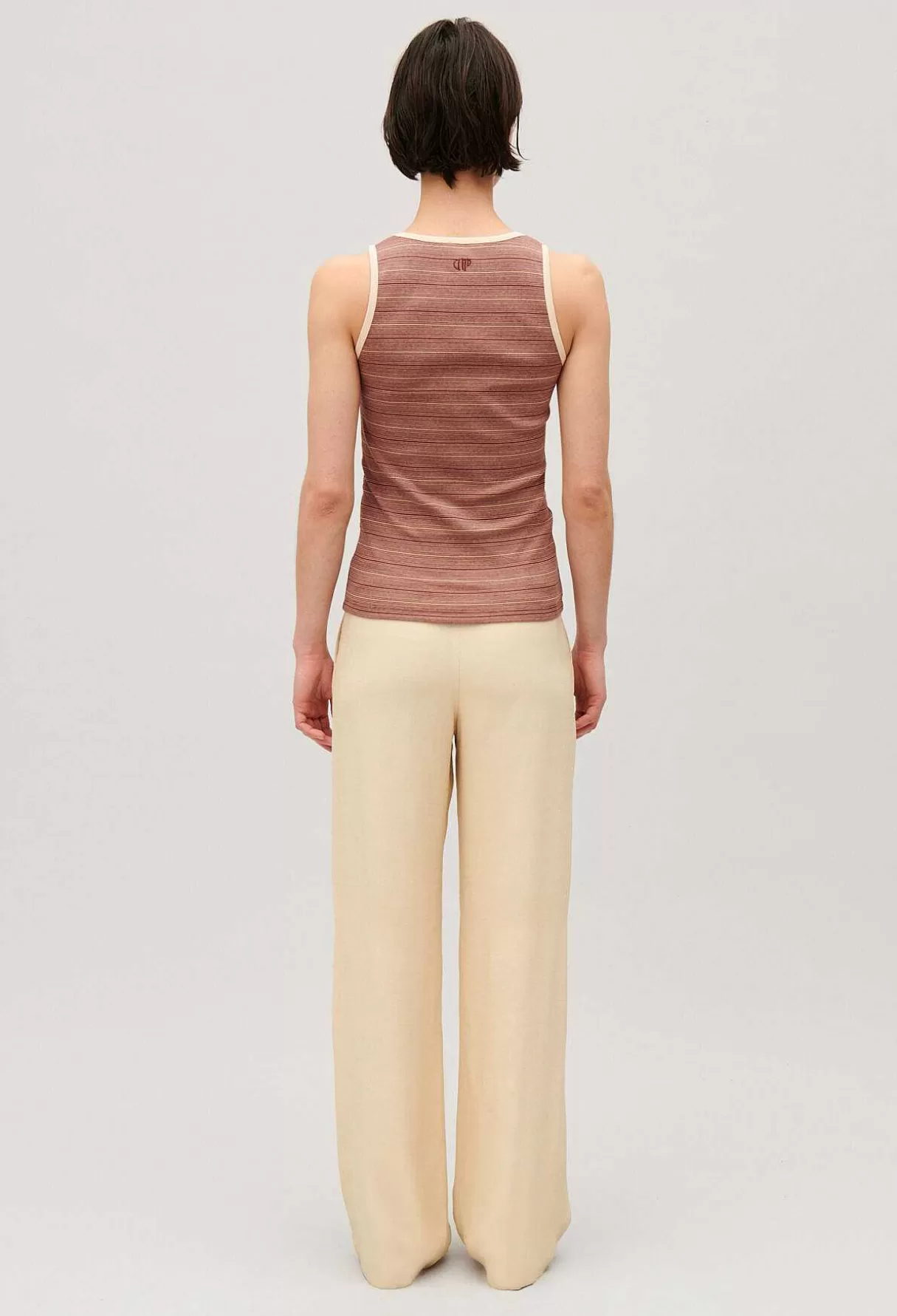 Claudie Pierlot Debardeur Rayures Marron Best Sale