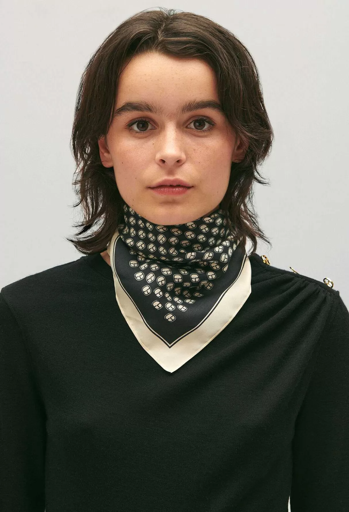 Claudie Pierlot Foulard Soie Cp New