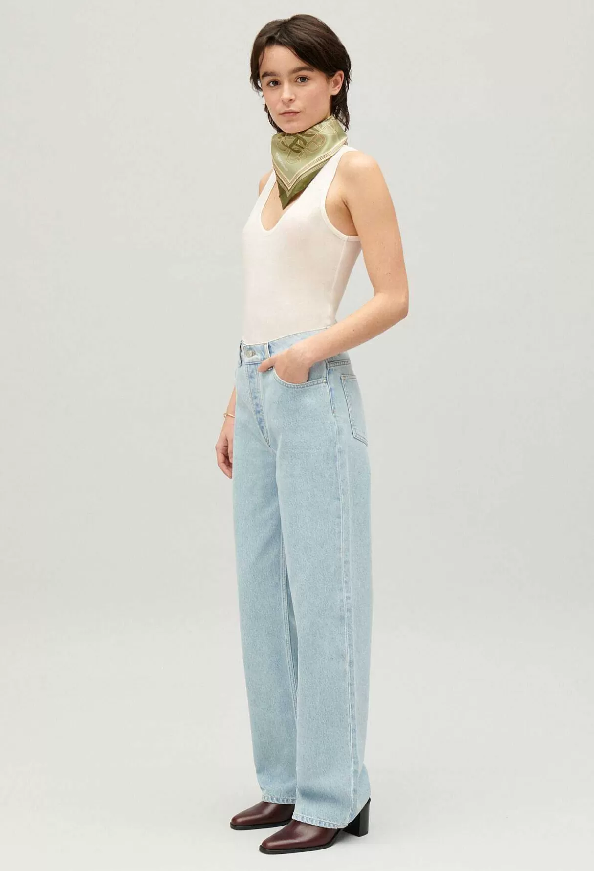 Claudie Pierlot Jean Claude Droit Bleu Clearance
