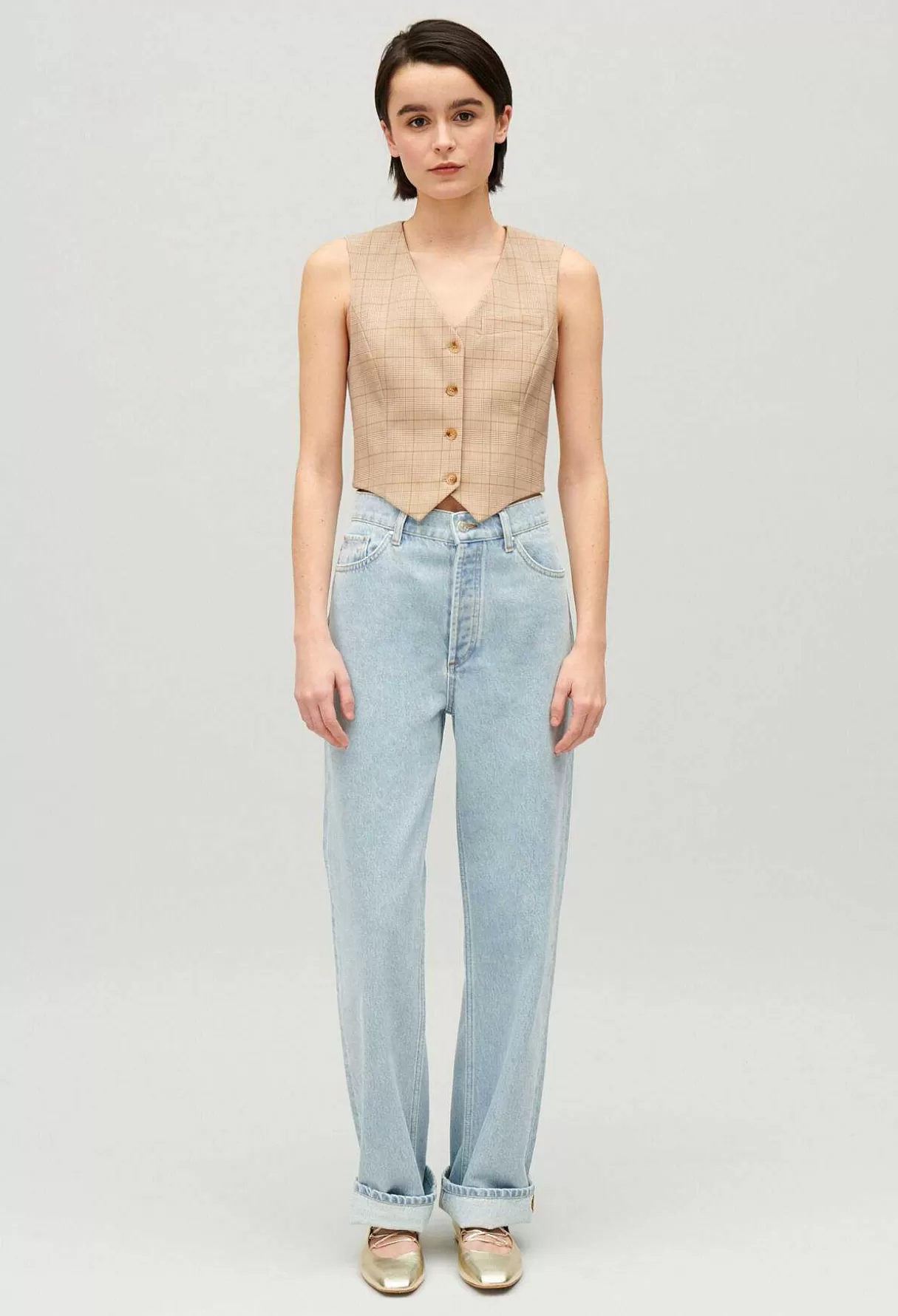Claudie Pierlot Jean Louis Flare Bleu Delave Store