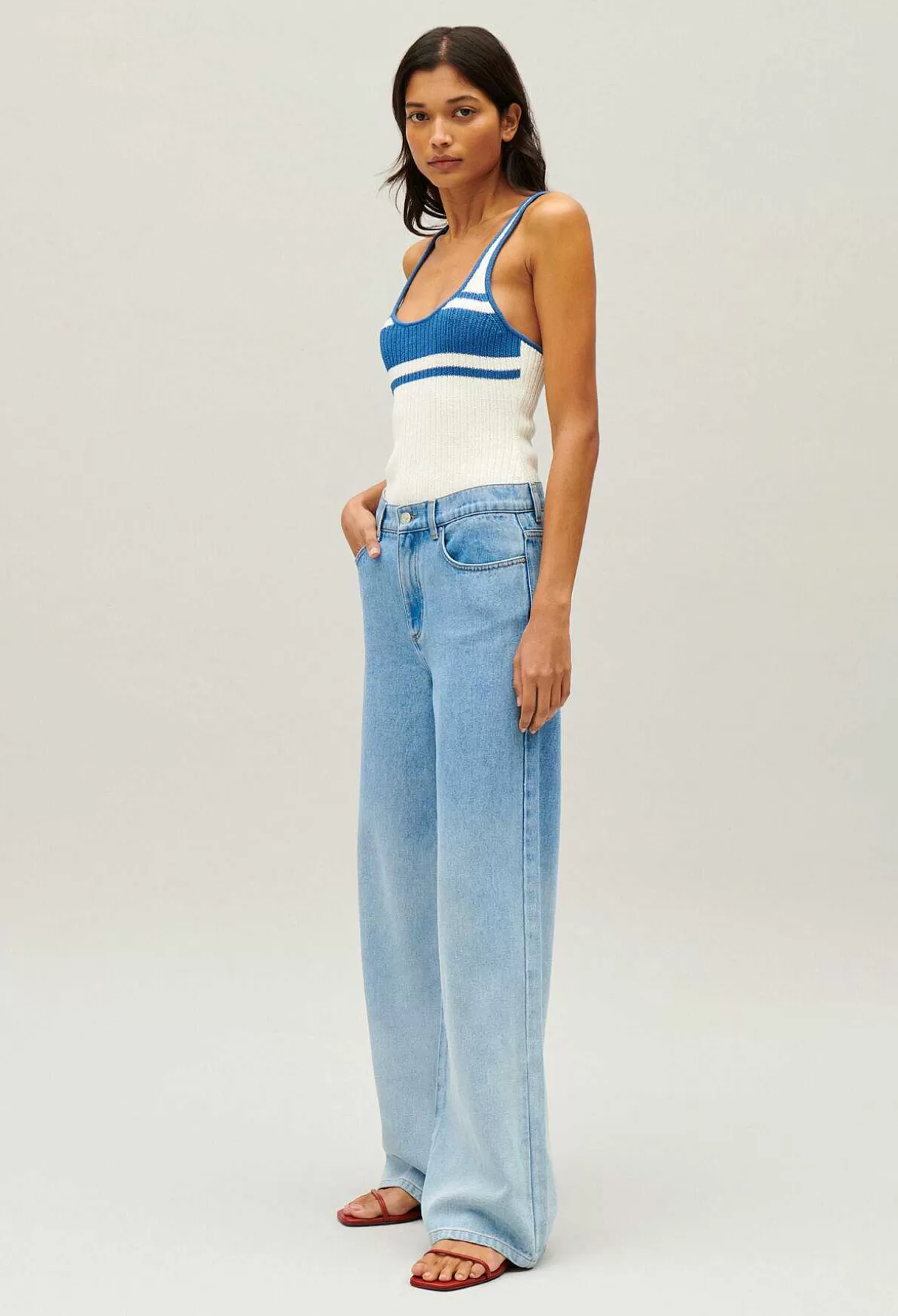 Claudie Pierlot Jean Michel Baggy Bleu Cheap