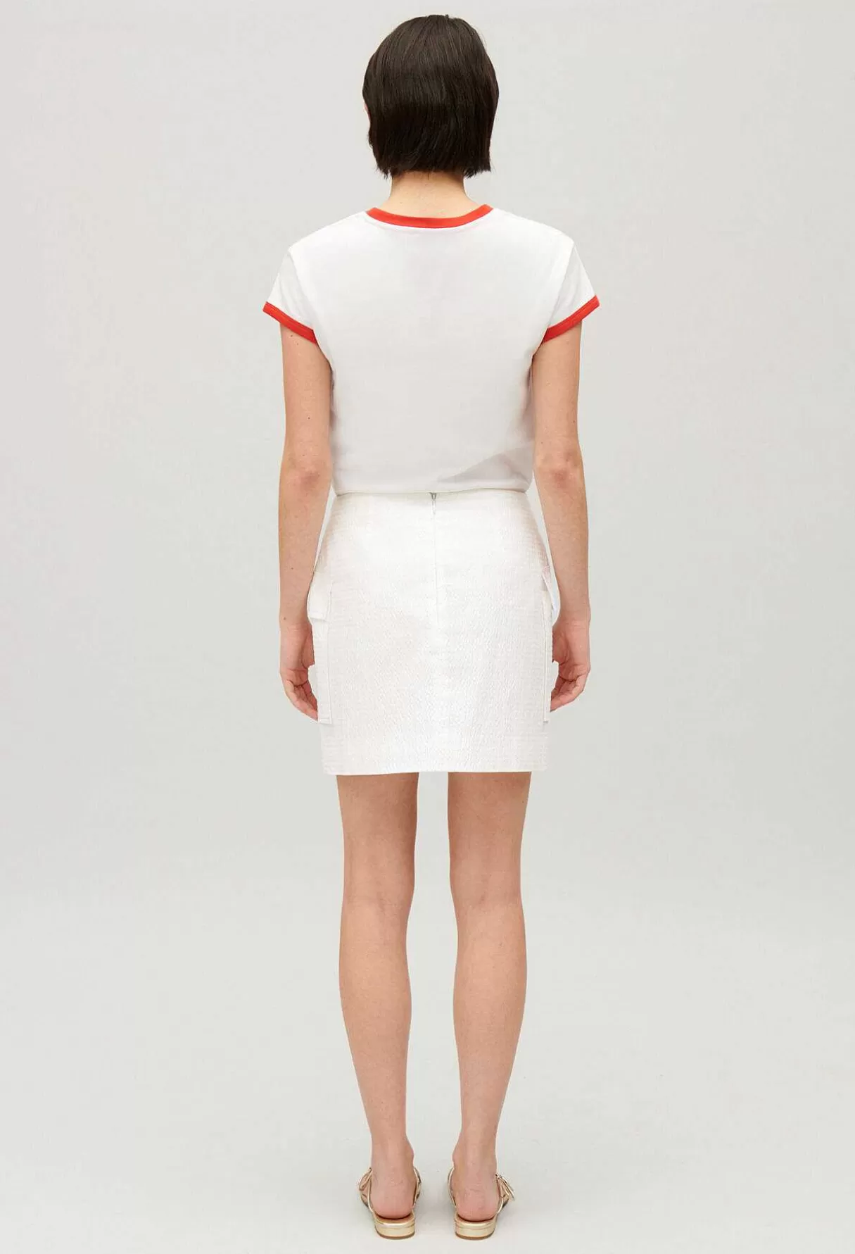 Claudie Pierlot Jupe Courte Blanche Shop