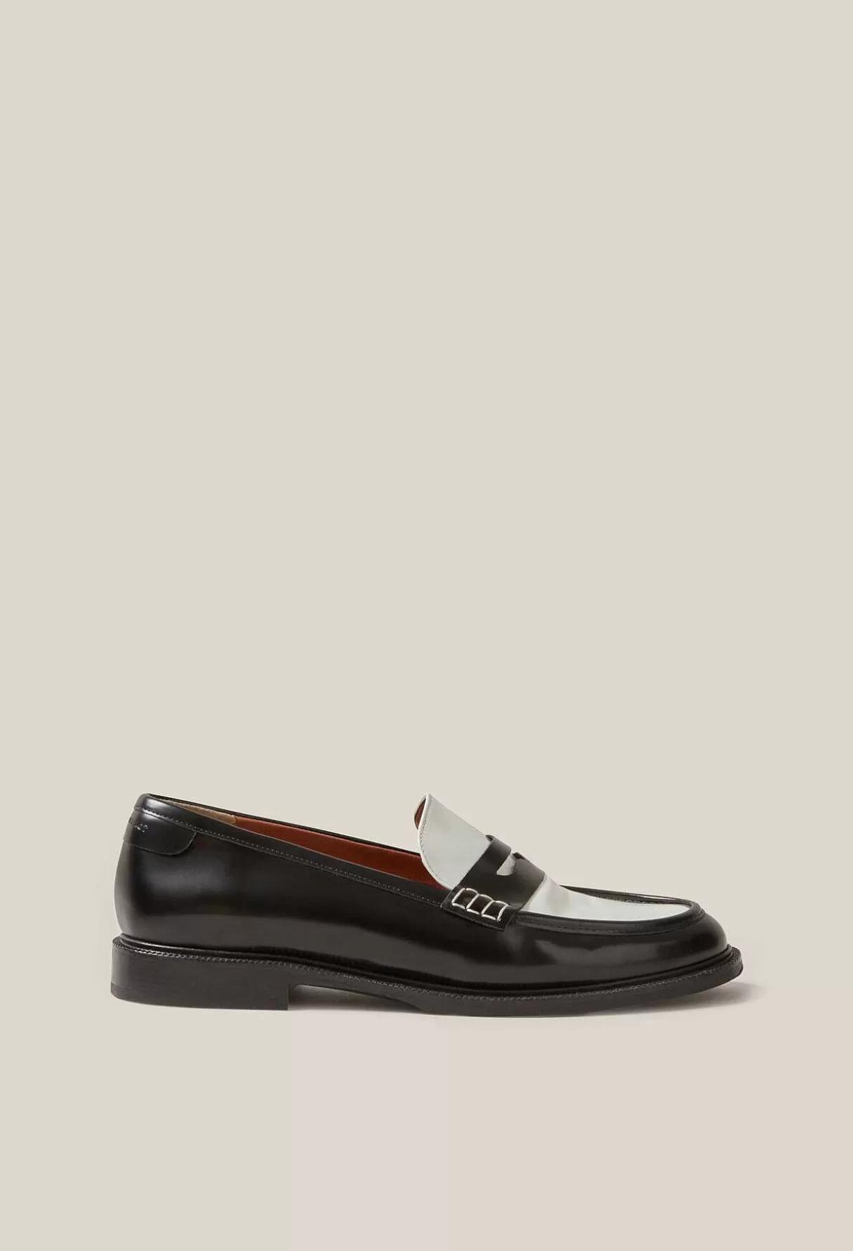 Claudie Pierlot Mocassins Cuir Bicolore Shop