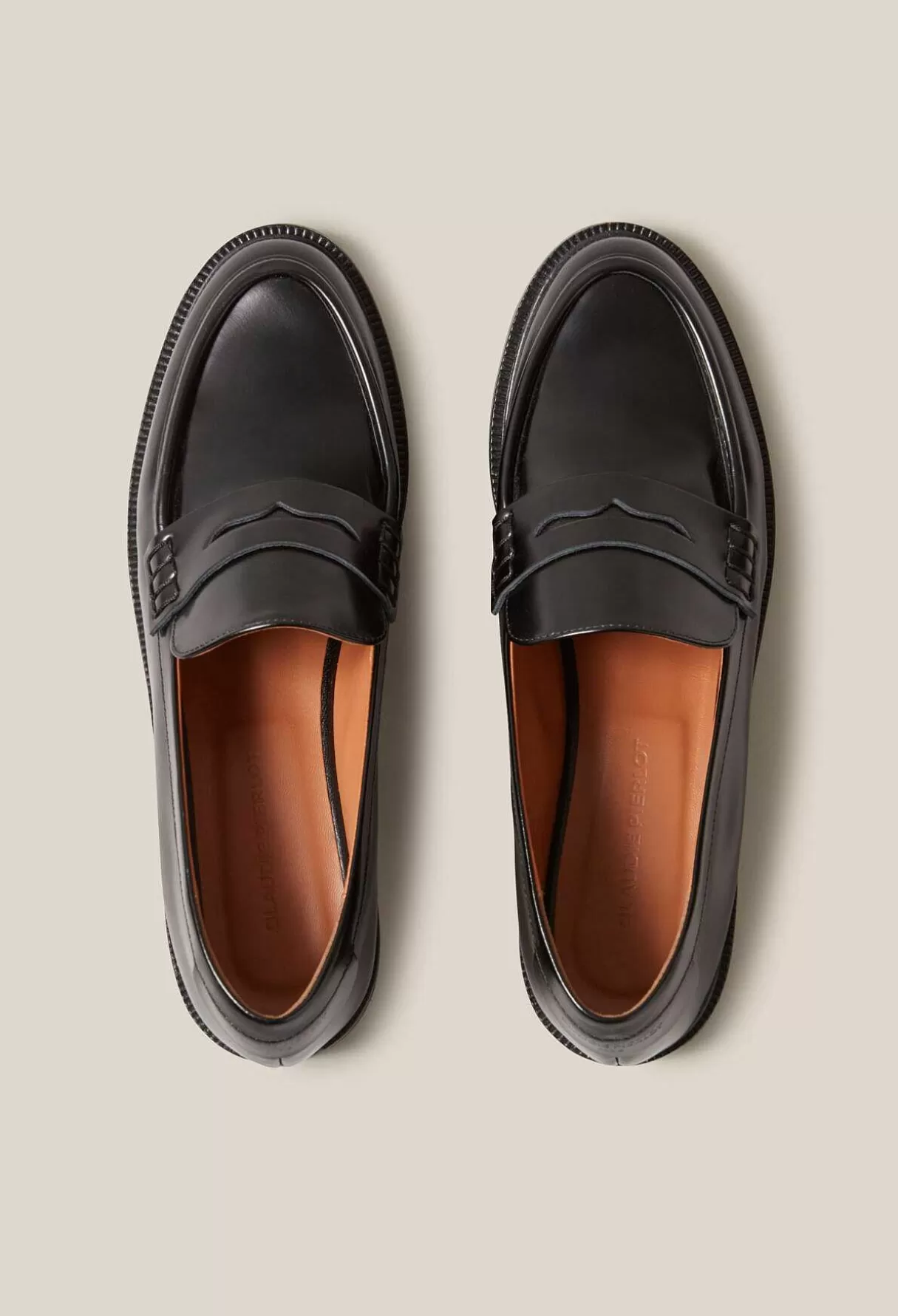 Claudie Pierlot Mocassins Cuir Noir Store