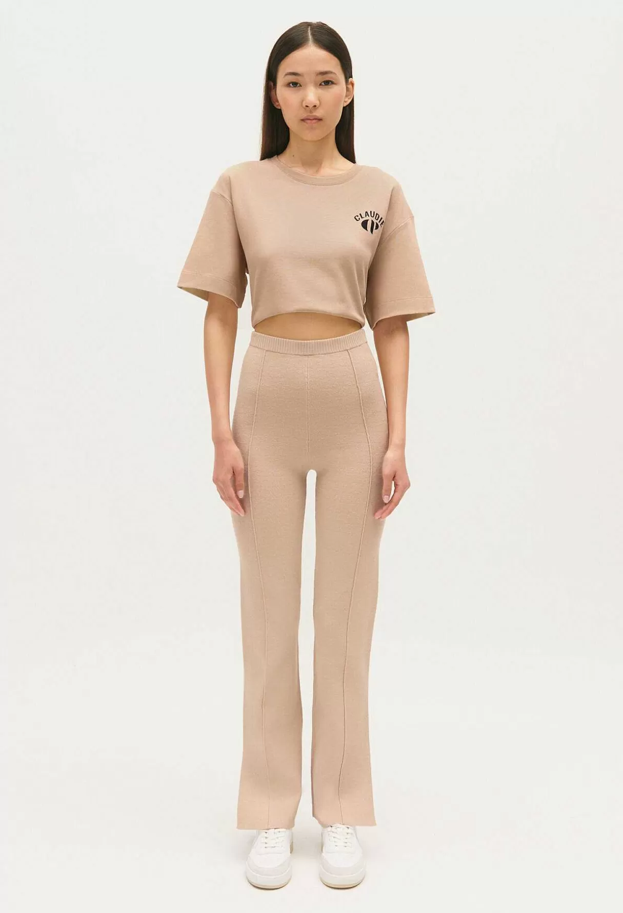 Claudie Pierlot Pantalon Droit Fentes Cheville Best