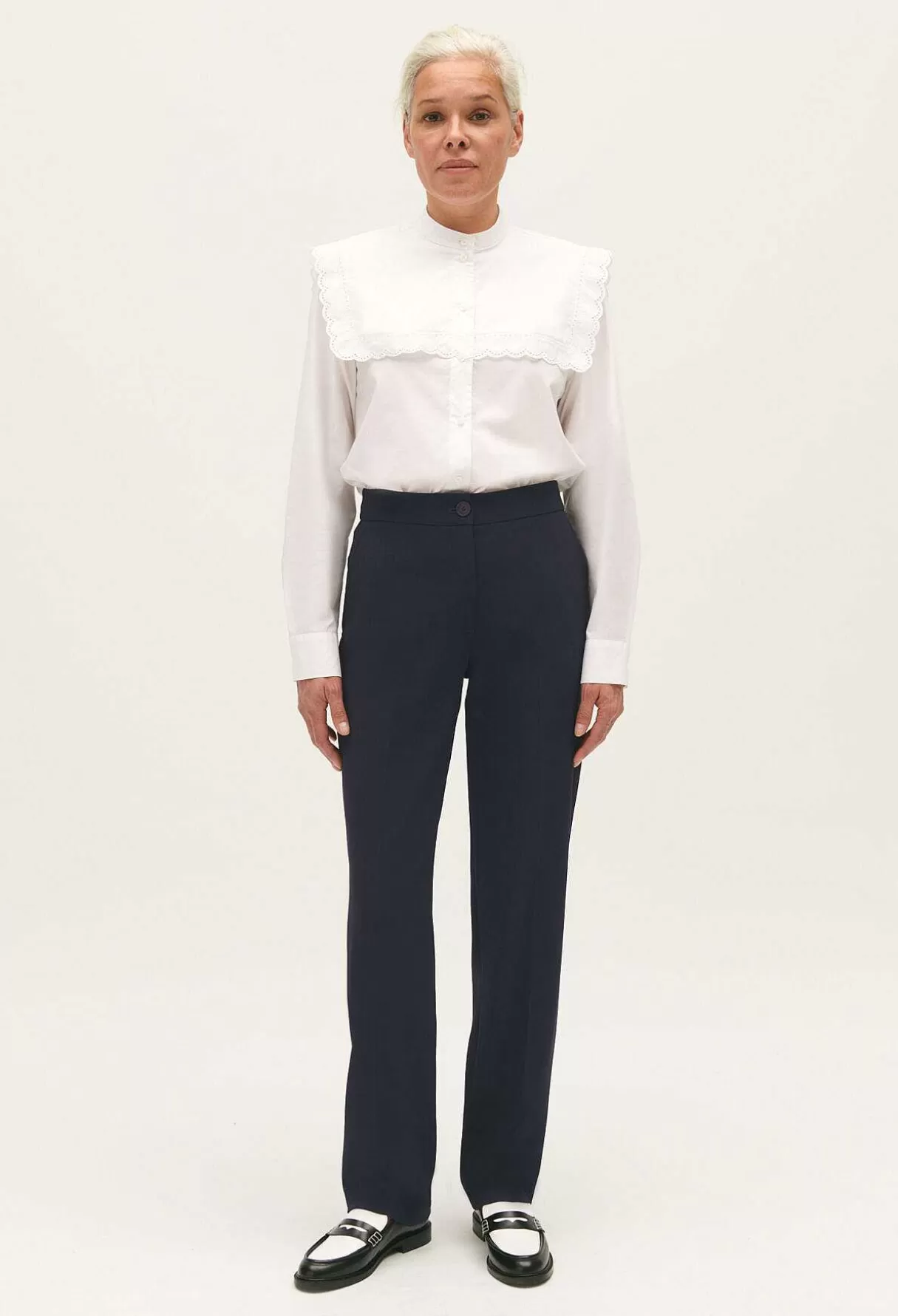 Claudie Pierlot Pantalon Tailleur Bleu Marine Clearance