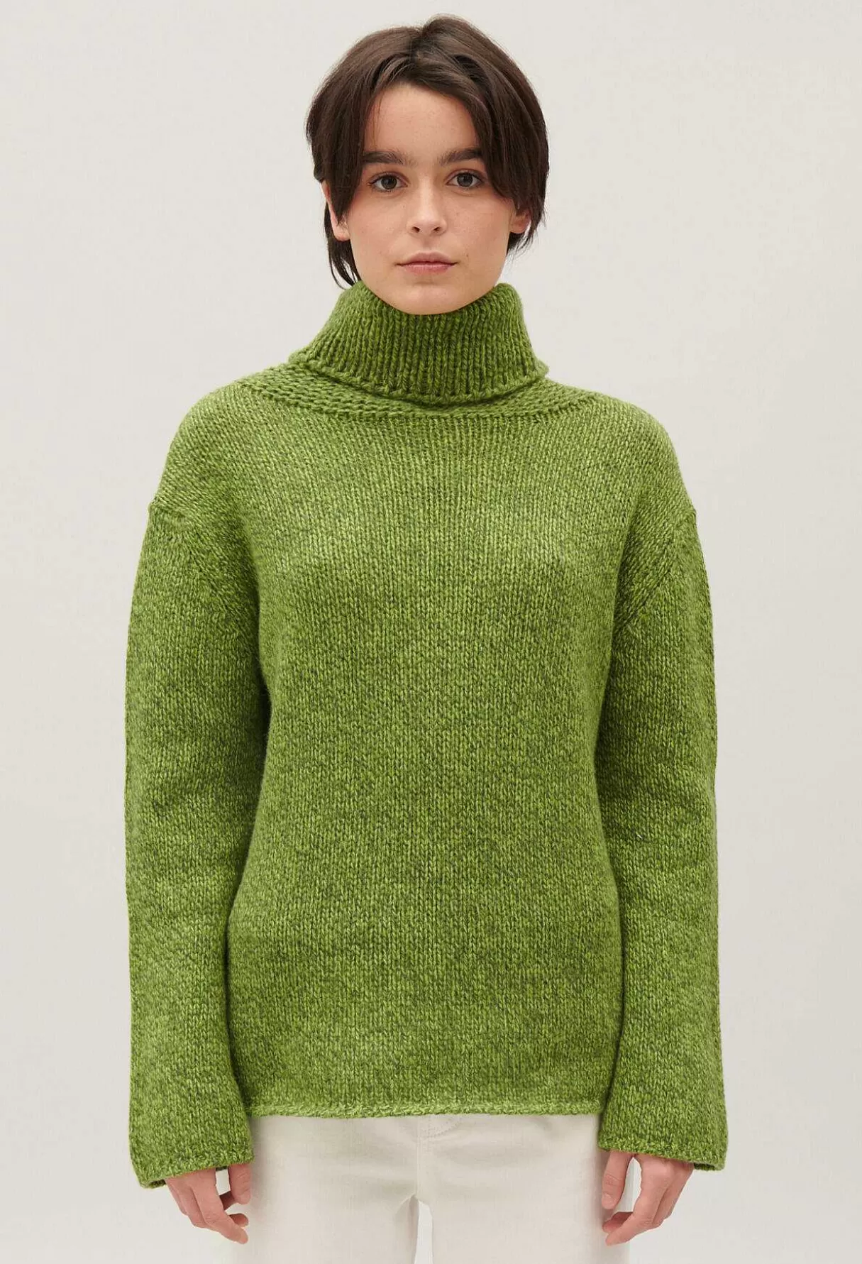 Claudie Pierlot Pull Col Roule Maille Matcha Online
