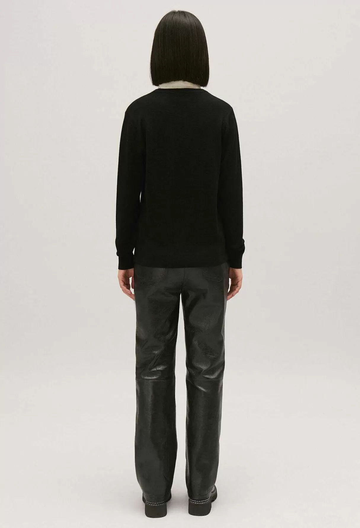 Claudie Pierlot Pull Laine Col Amovible Noir Flash Sale
