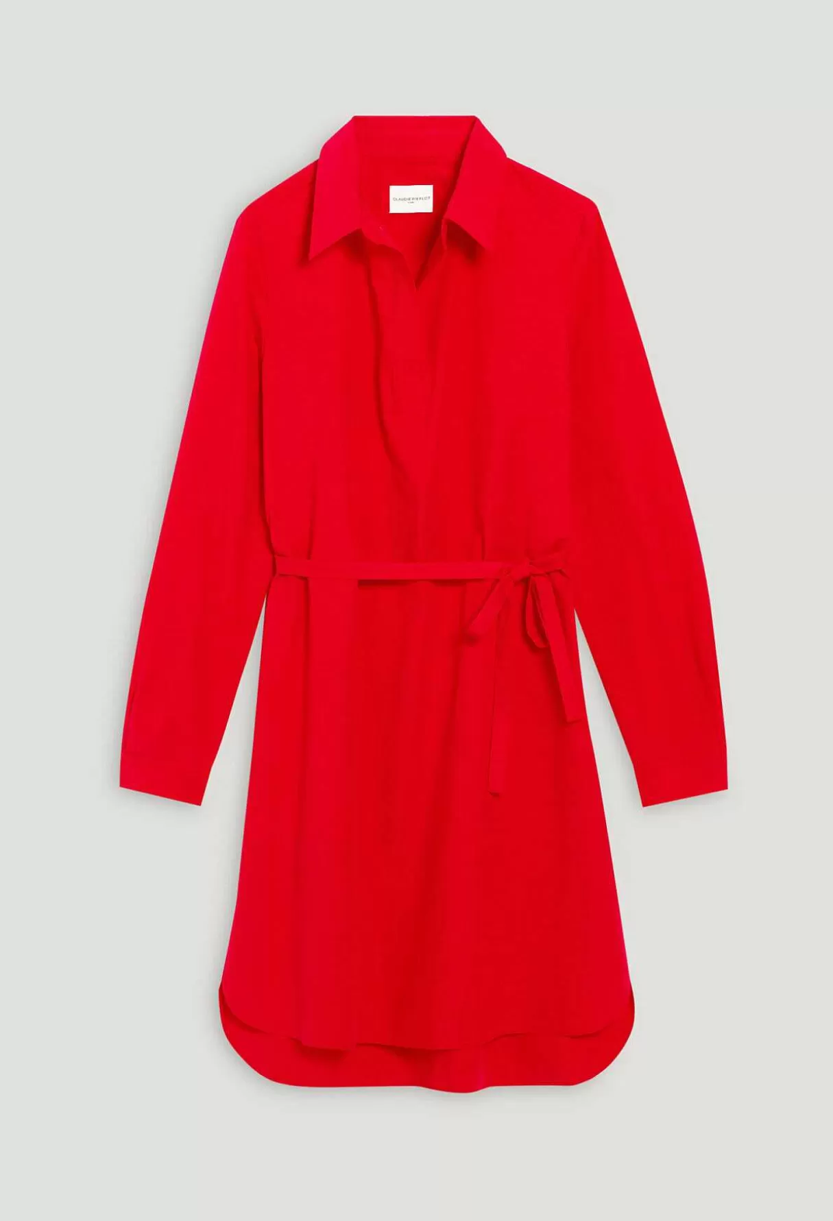 Claudie Pierlot Robe Courte Col Polo Discount