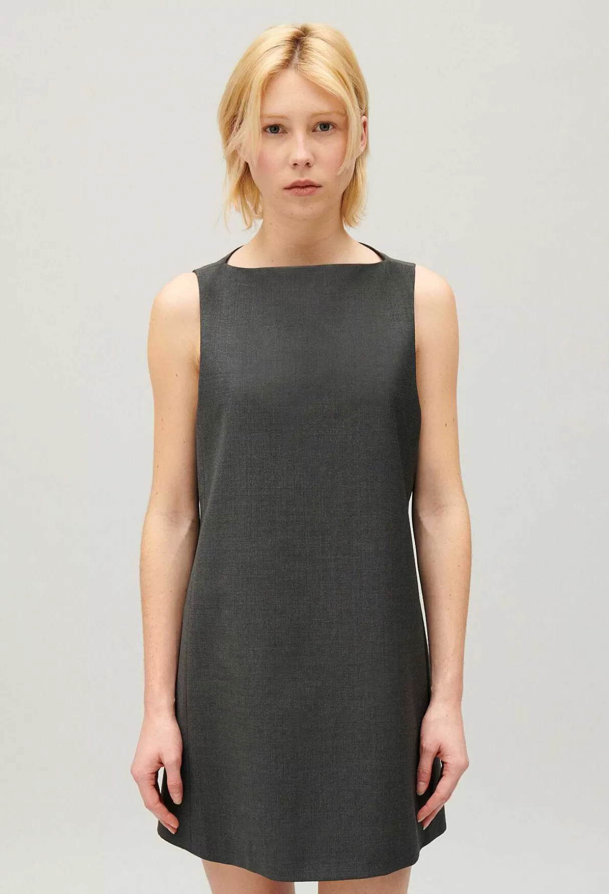 Claudie Pierlot Robe Courte Gris Chine Store