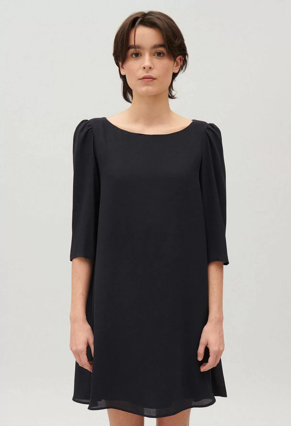 Claudie Pierlot Robe Courte Motif Floral Metallise Cheap