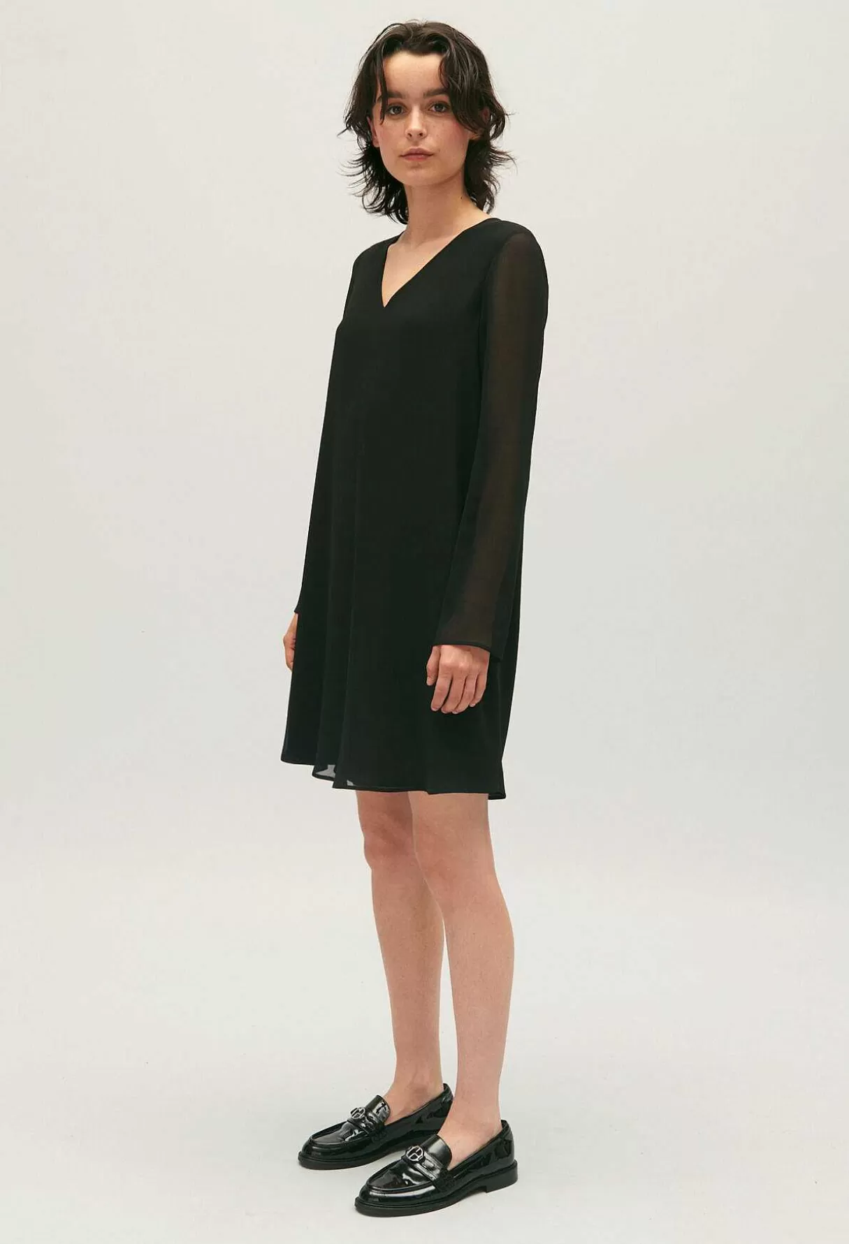 Claudie Pierlot Robe Courte Rififi Noire Flash Sale
