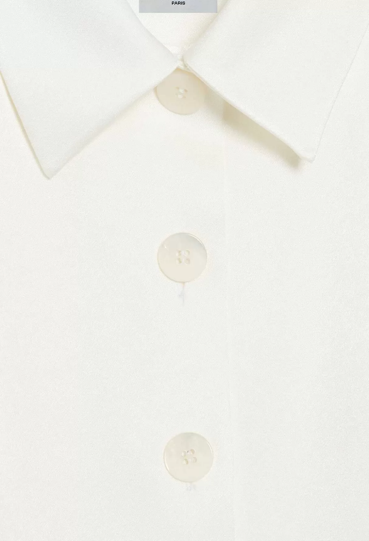 Claudie Pierlot Robe Courte Satinee Ecrue Fashion