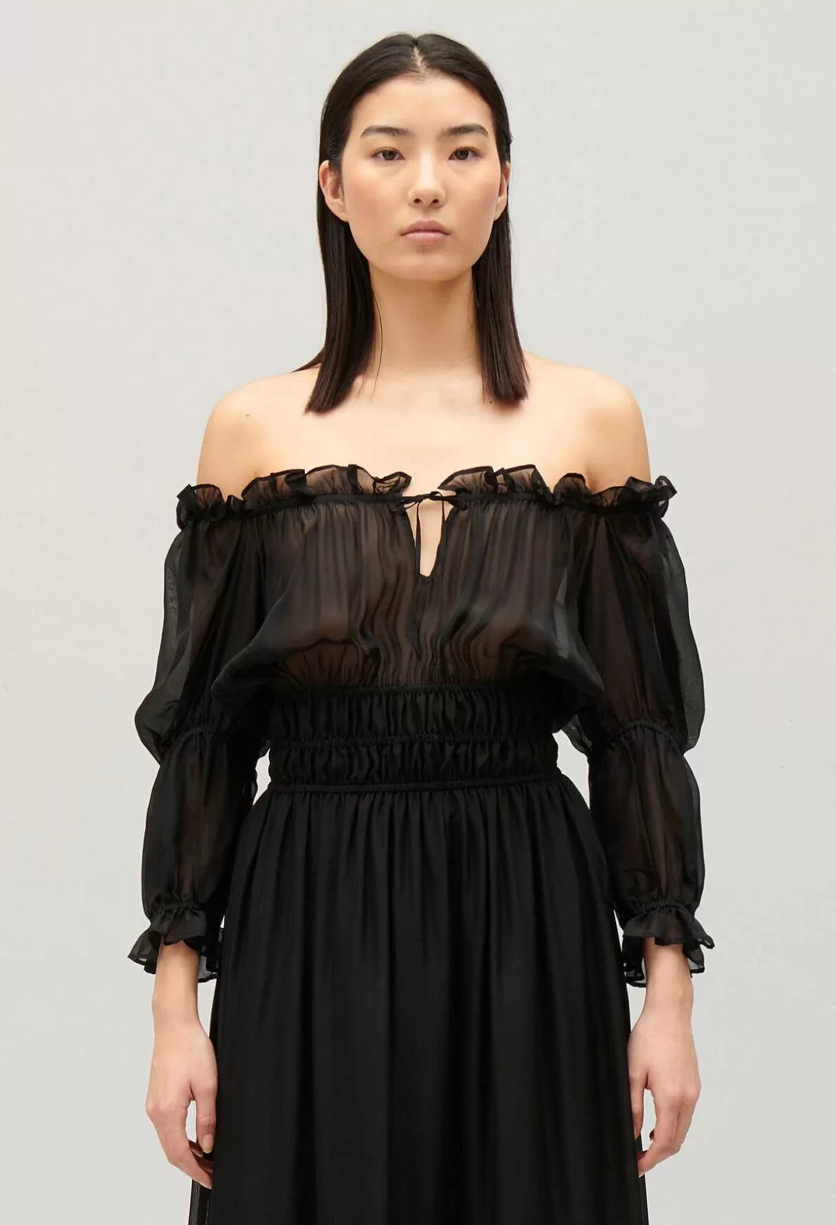 Claudie Pierlot Robe Longue Noire Cheap