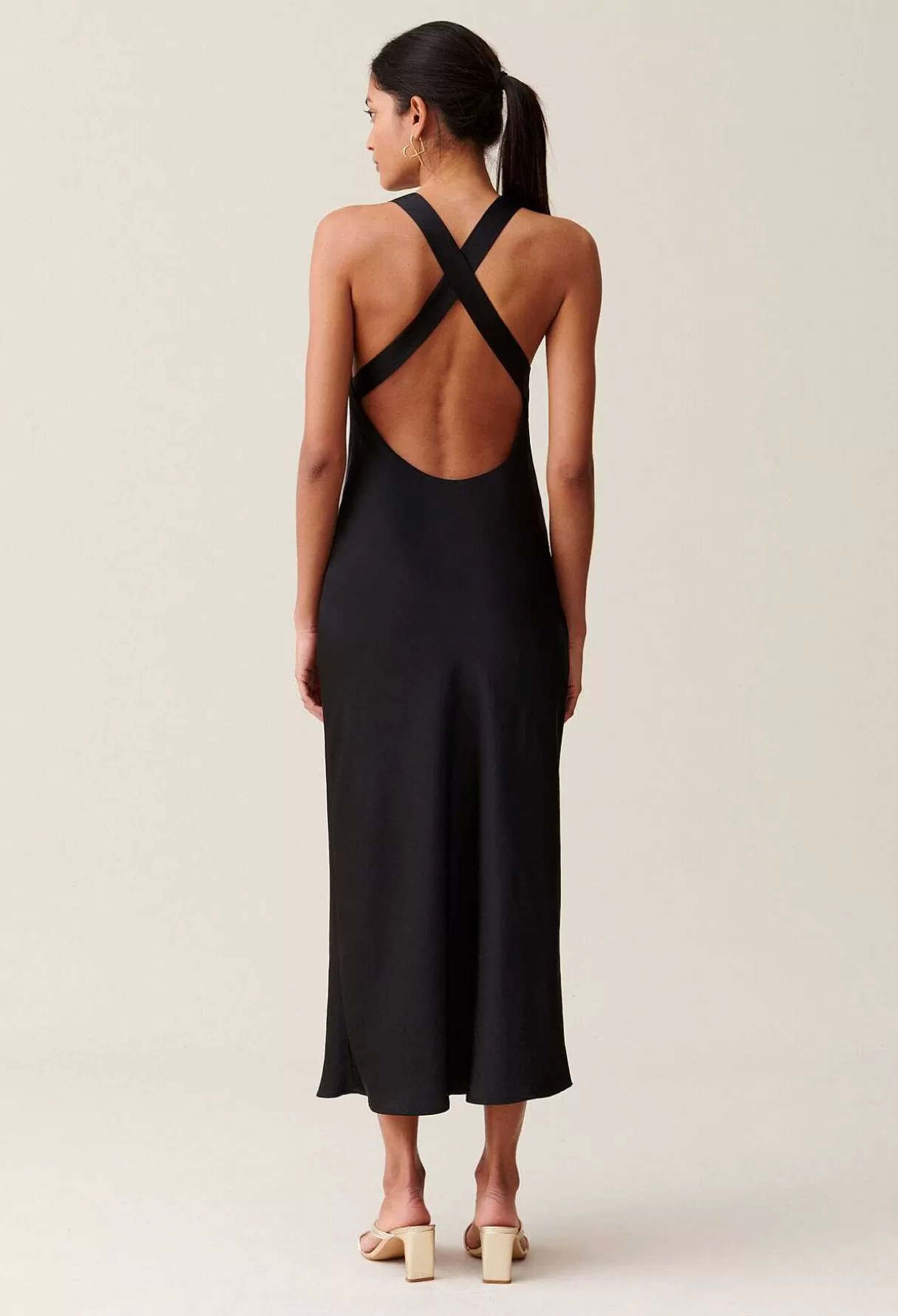 Claudie Pierlot Robe Longue Satinee Best