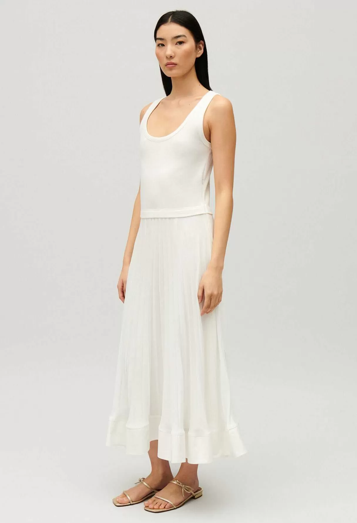 Claudie Pierlot Robe Longue Trompe L'Oeil Online