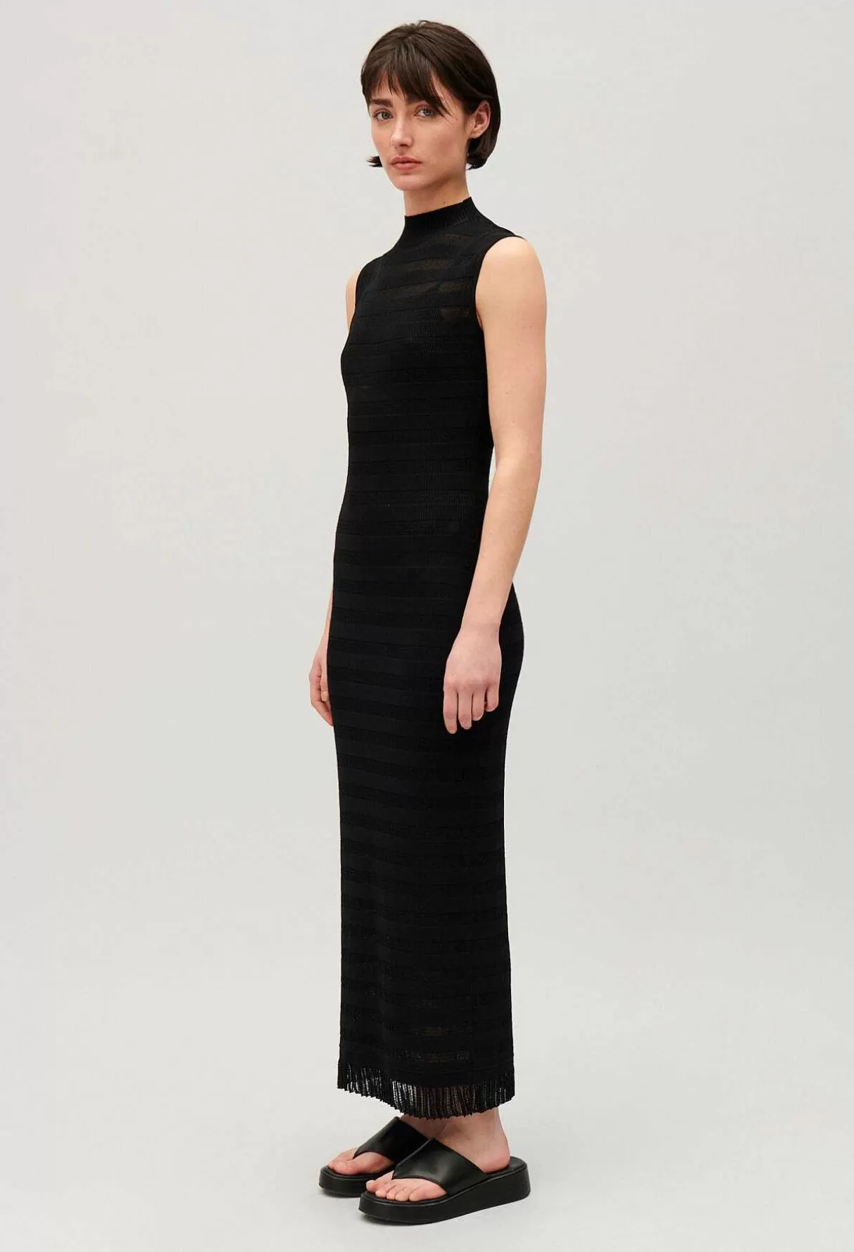 Claudie Pierlot Robe Longue Tube Noire Clearance
