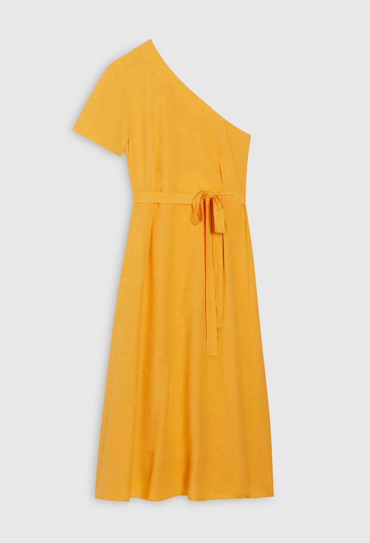Claudie Pierlot Robe Midi Asymetrique Jaune Shop