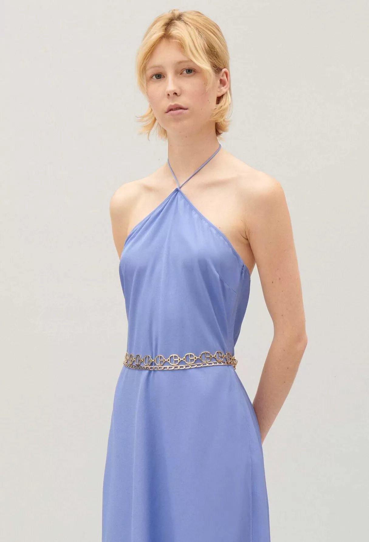Claudie Pierlot Robe Midi Dos Nu Flash Sale