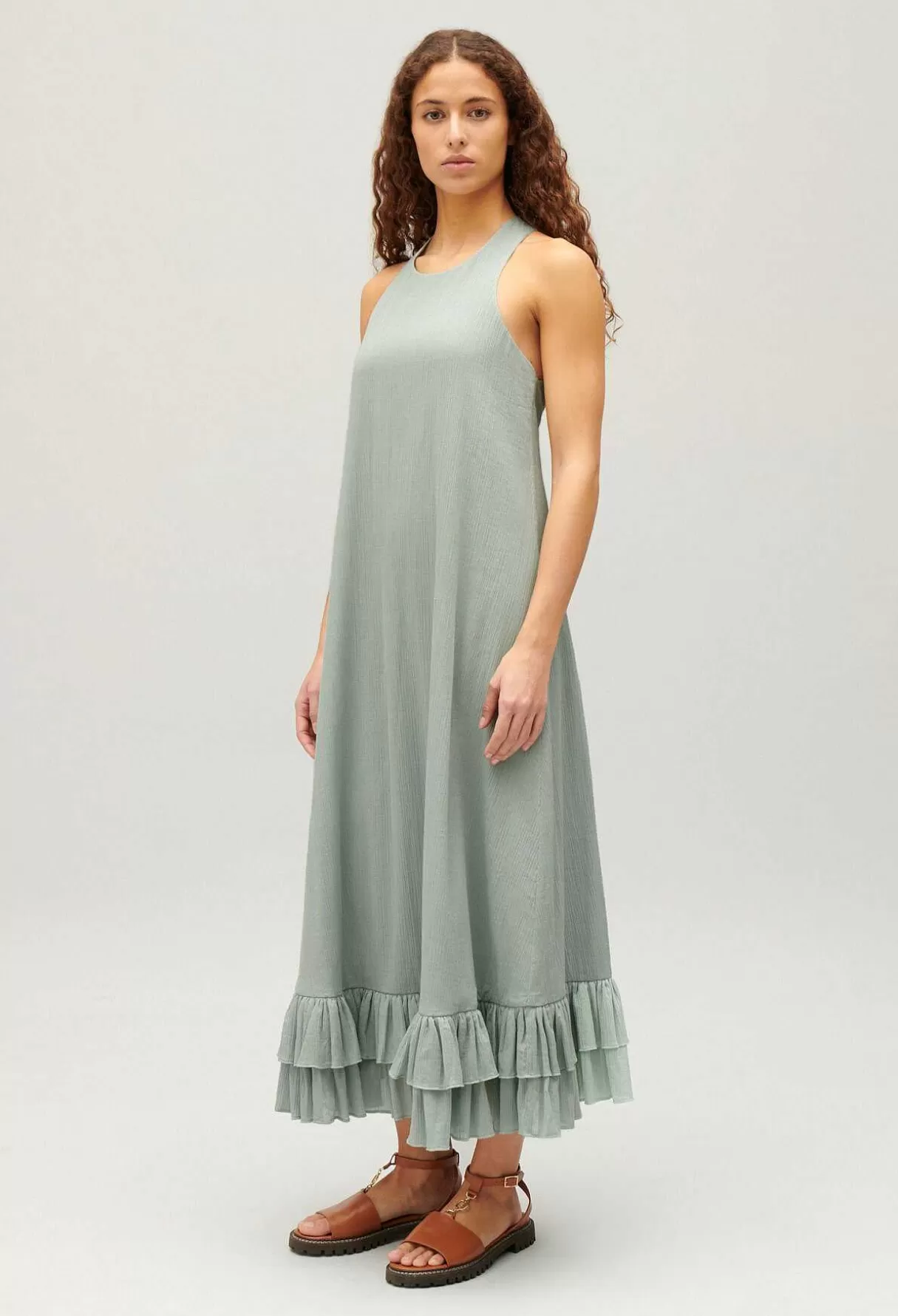 Claudie Pierlot Robe Midi Volants Best