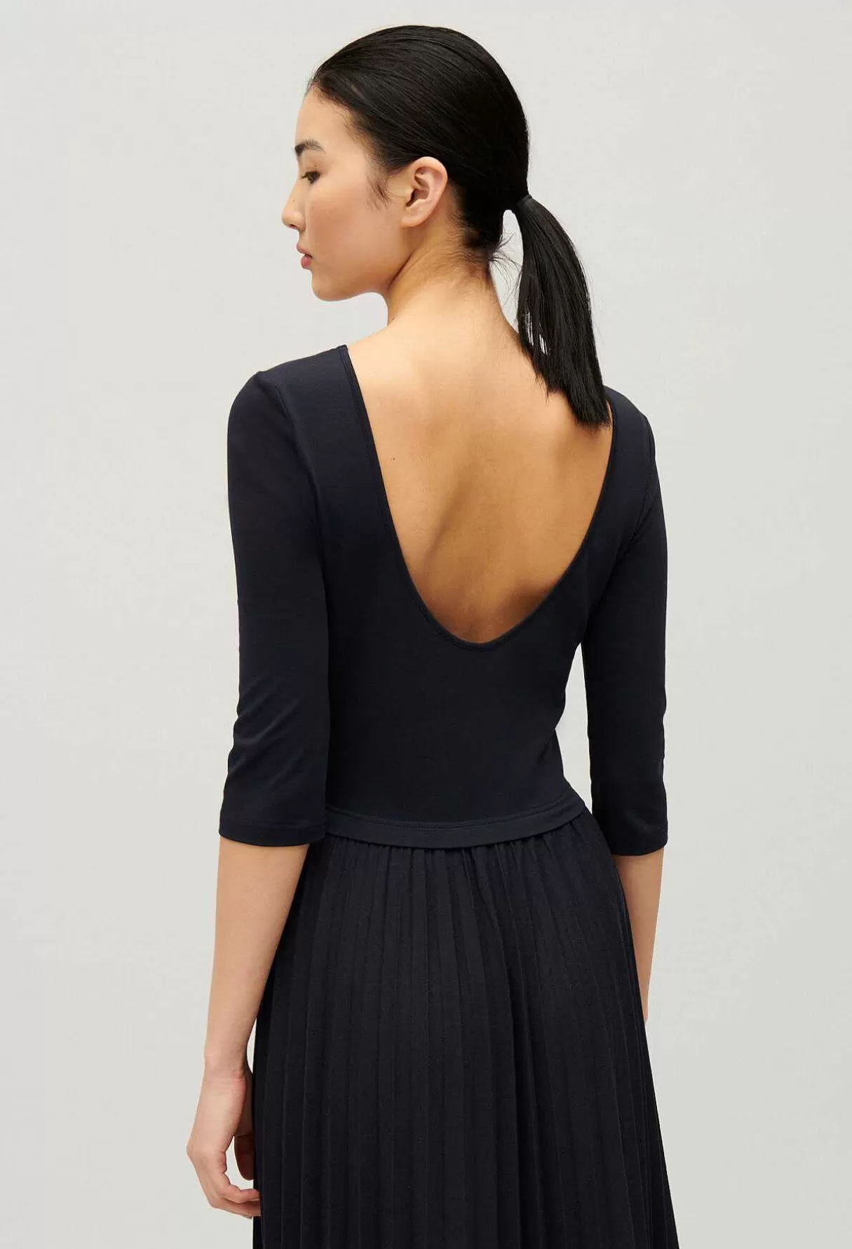 Claudie Pierlot Robe Twist Longue Plissee Shop