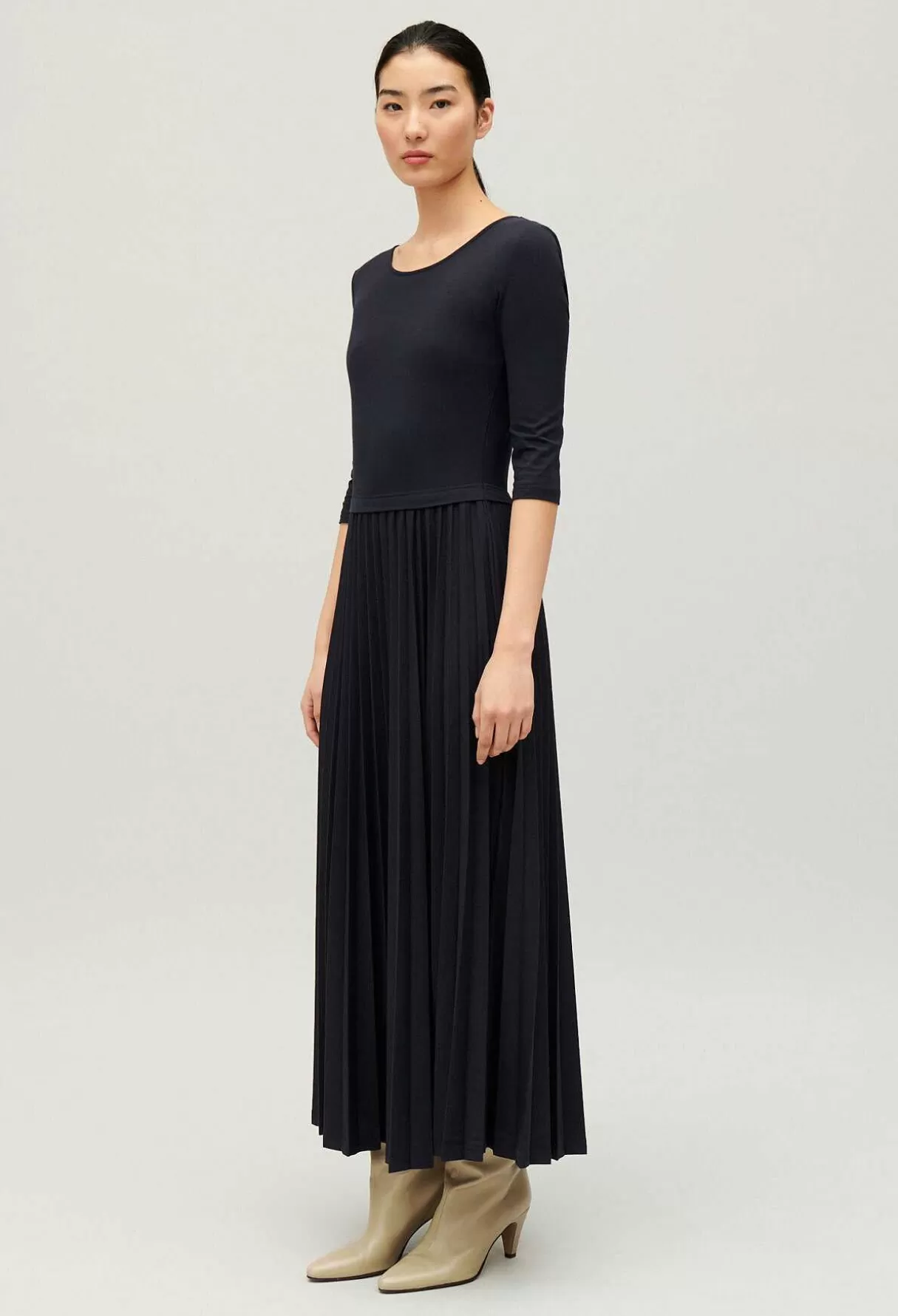 Claudie Pierlot Robe Twist Longue Plissee Shop