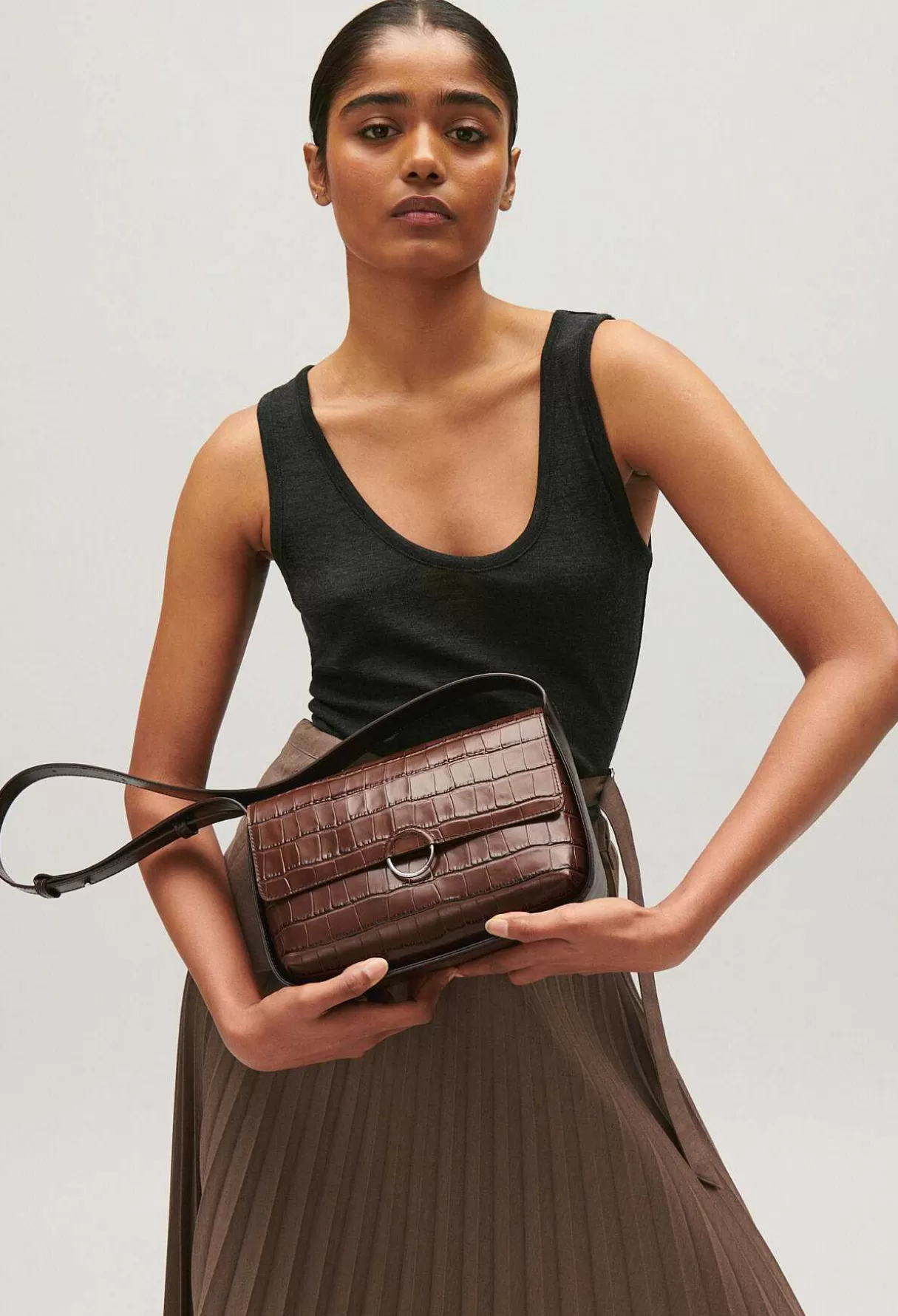 Claudie Pierlot Sac Alix Bimatiere Marron Shop