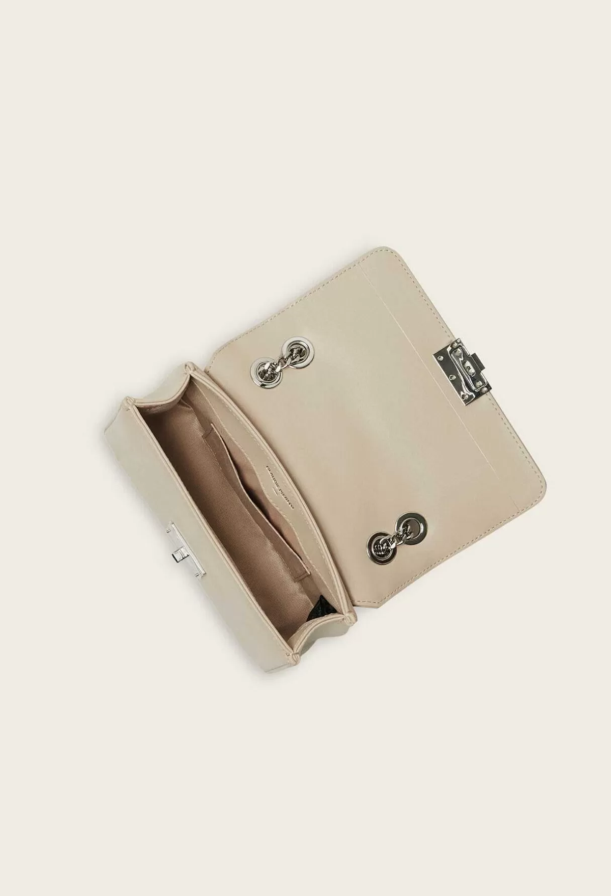 Claudie Pierlot Sac Angelina Cuir Beige Cheap