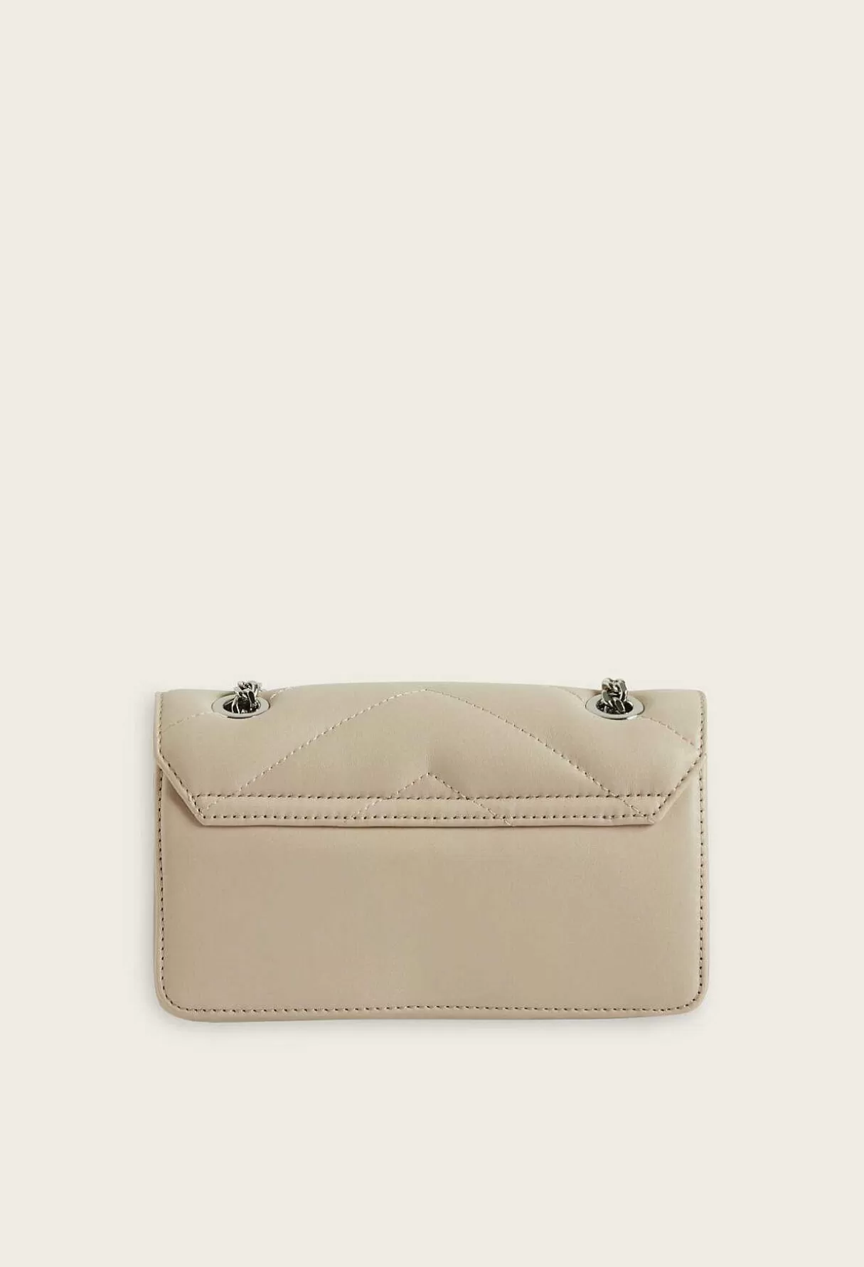 Claudie Pierlot Sac Angelina Cuir Beige Cheap
