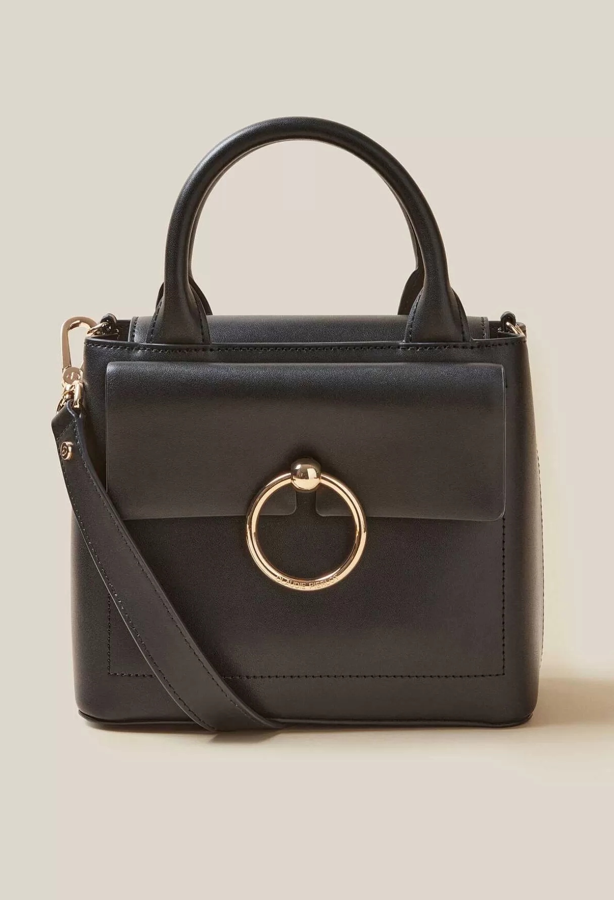 Claudie Pierlot Sac Anouck Cuir Noir Shop
